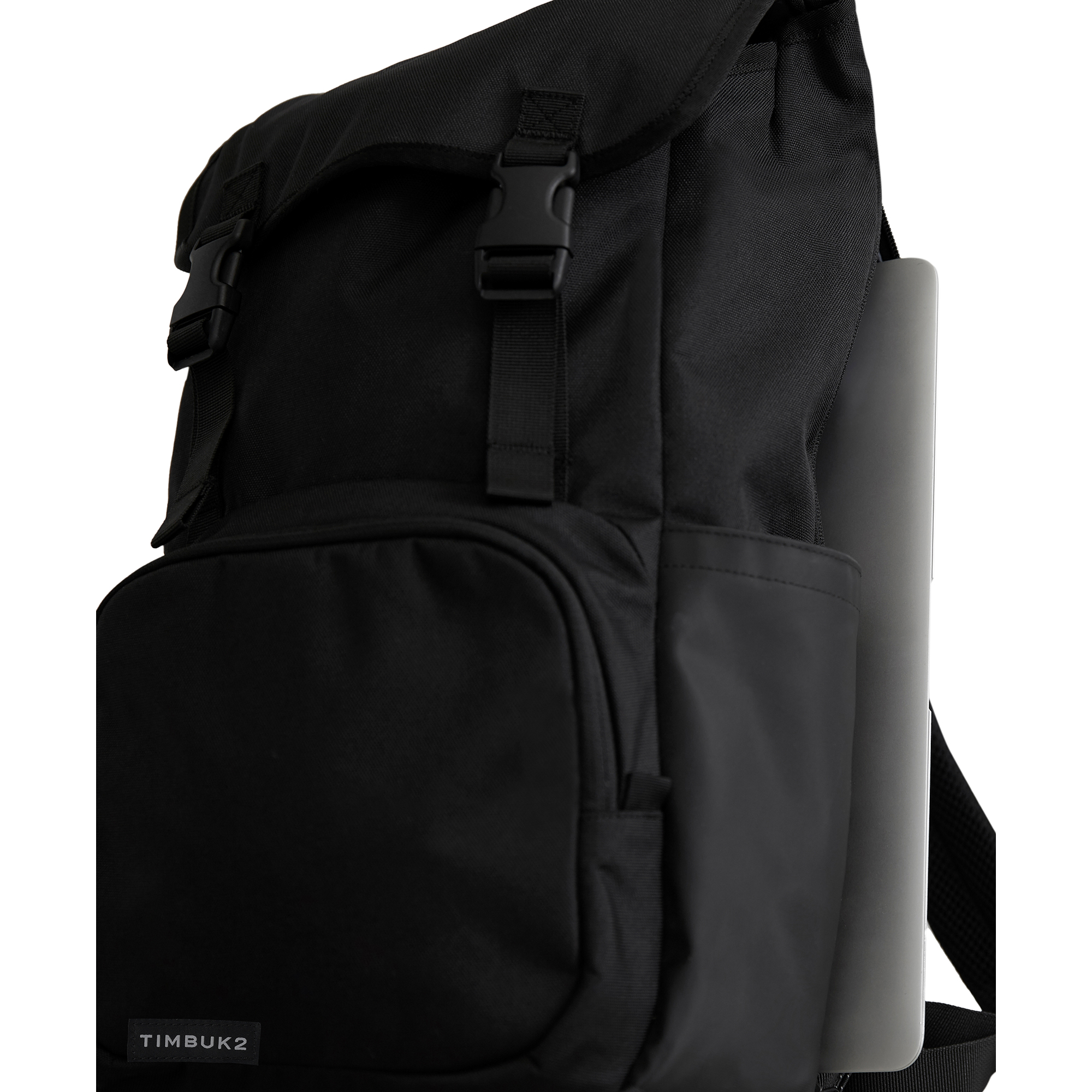 Picture of Timbuk2 City Compass Recycled Polyester Flap Backpack - Jet Black
