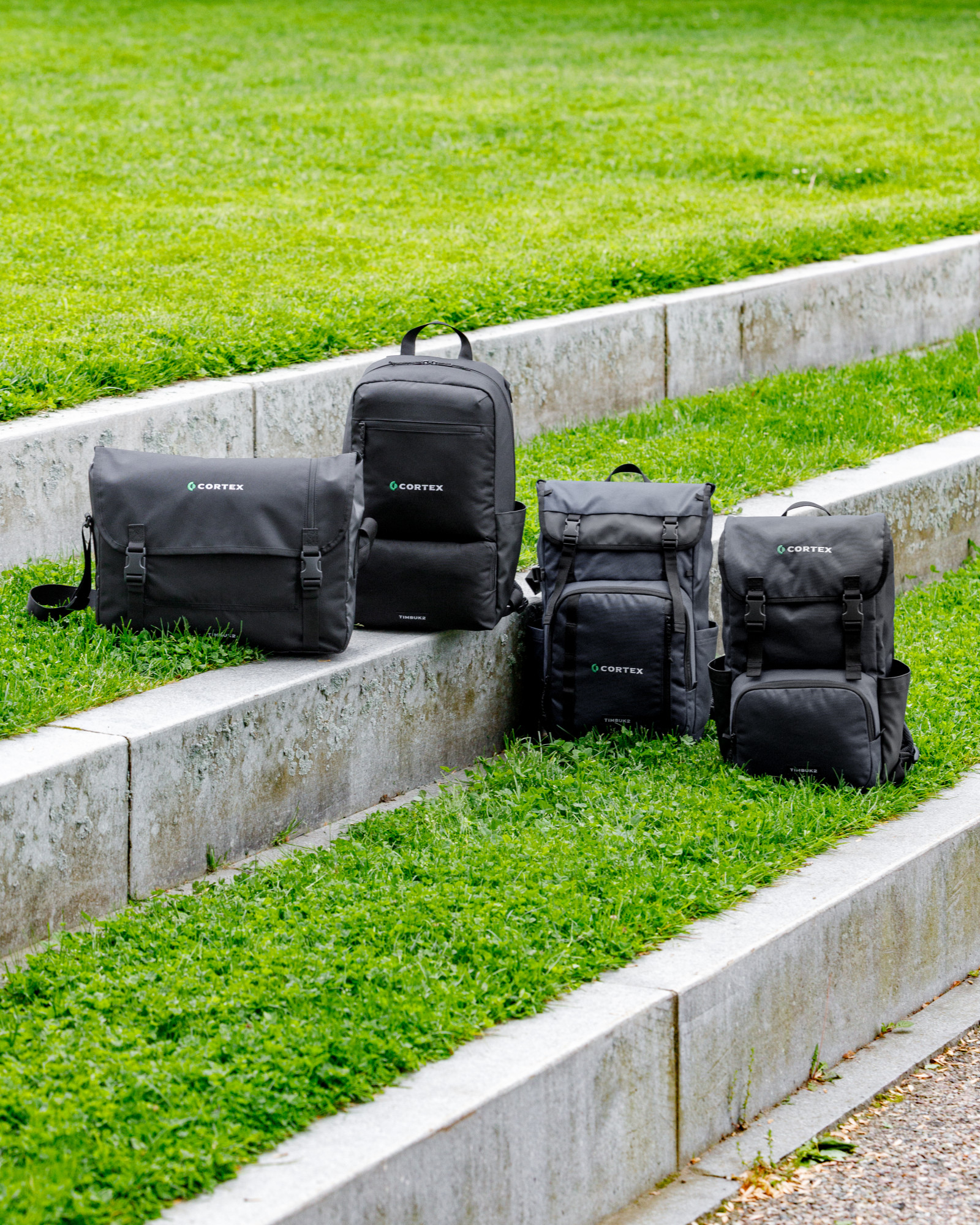 Picture of Timbuk2 City Compass Recycled Polyester Flap Backpack - Jet Black