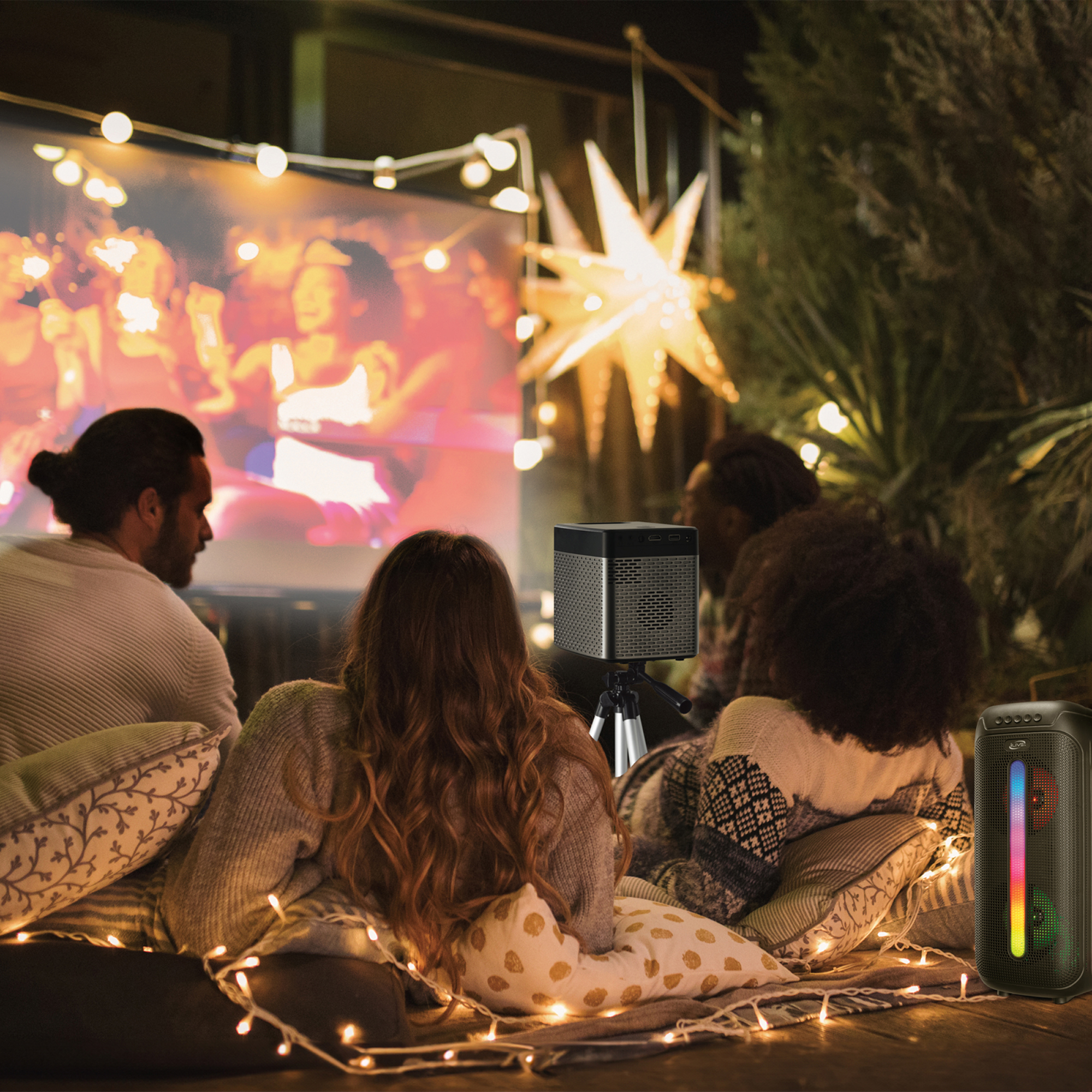 Picture of iLive Cinema Pop-Up Movie Theater Kit - Black
