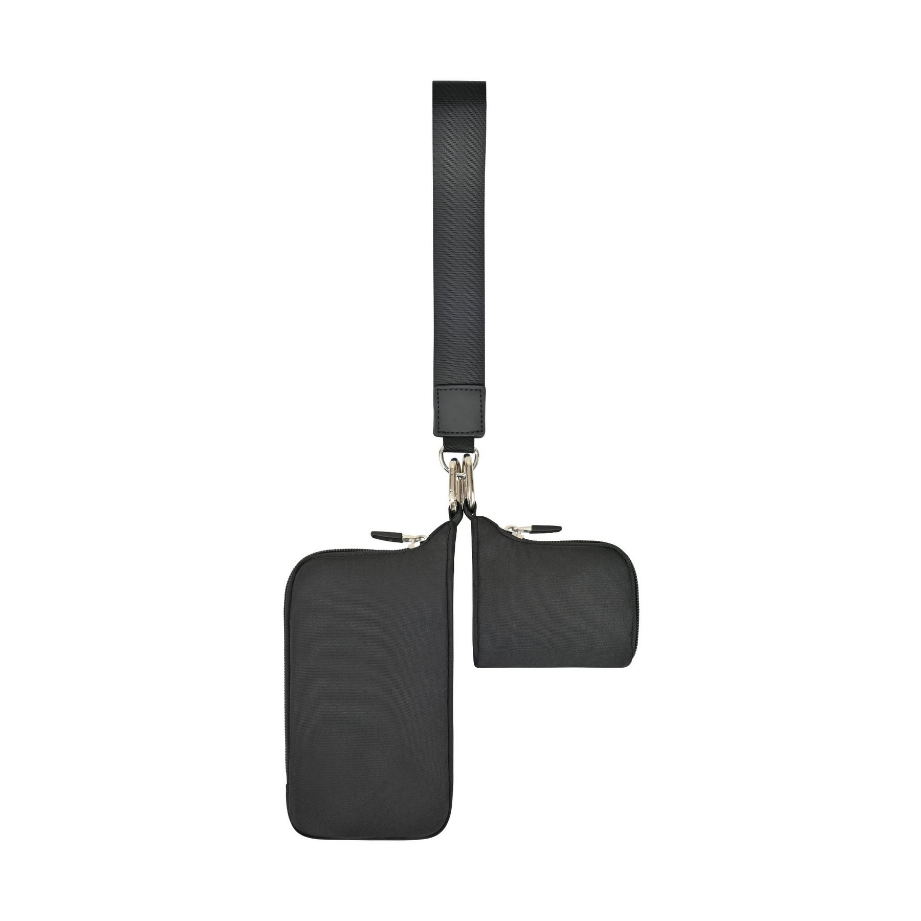 Picture of Well Studio Recycled Nylon Dual Pouch Lanyard - AWARE - Black