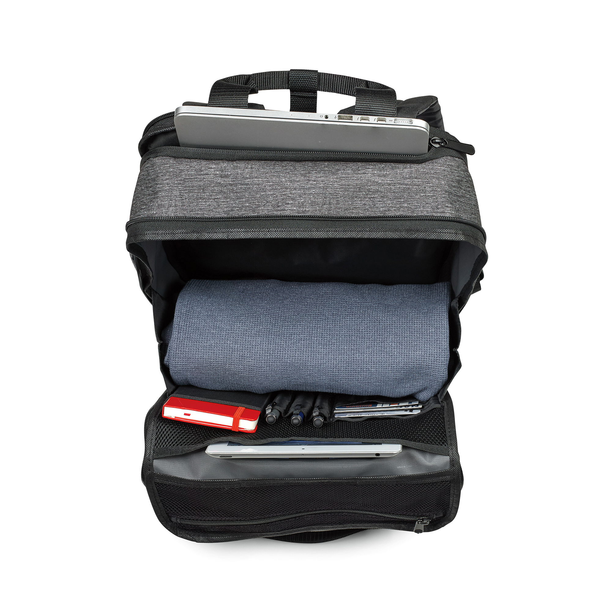 Picture of Logan Laptop Backpack - Granite Heather Grey