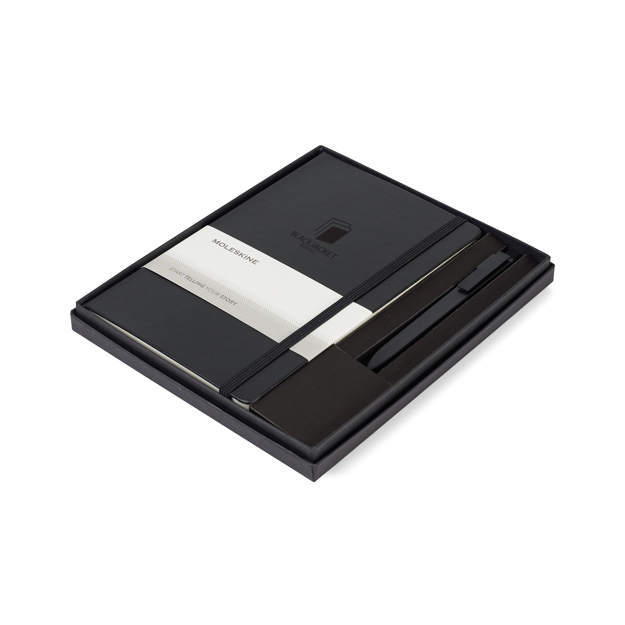 Picture of Moleskine Large Notebook and GO Pen Gift Set - Black