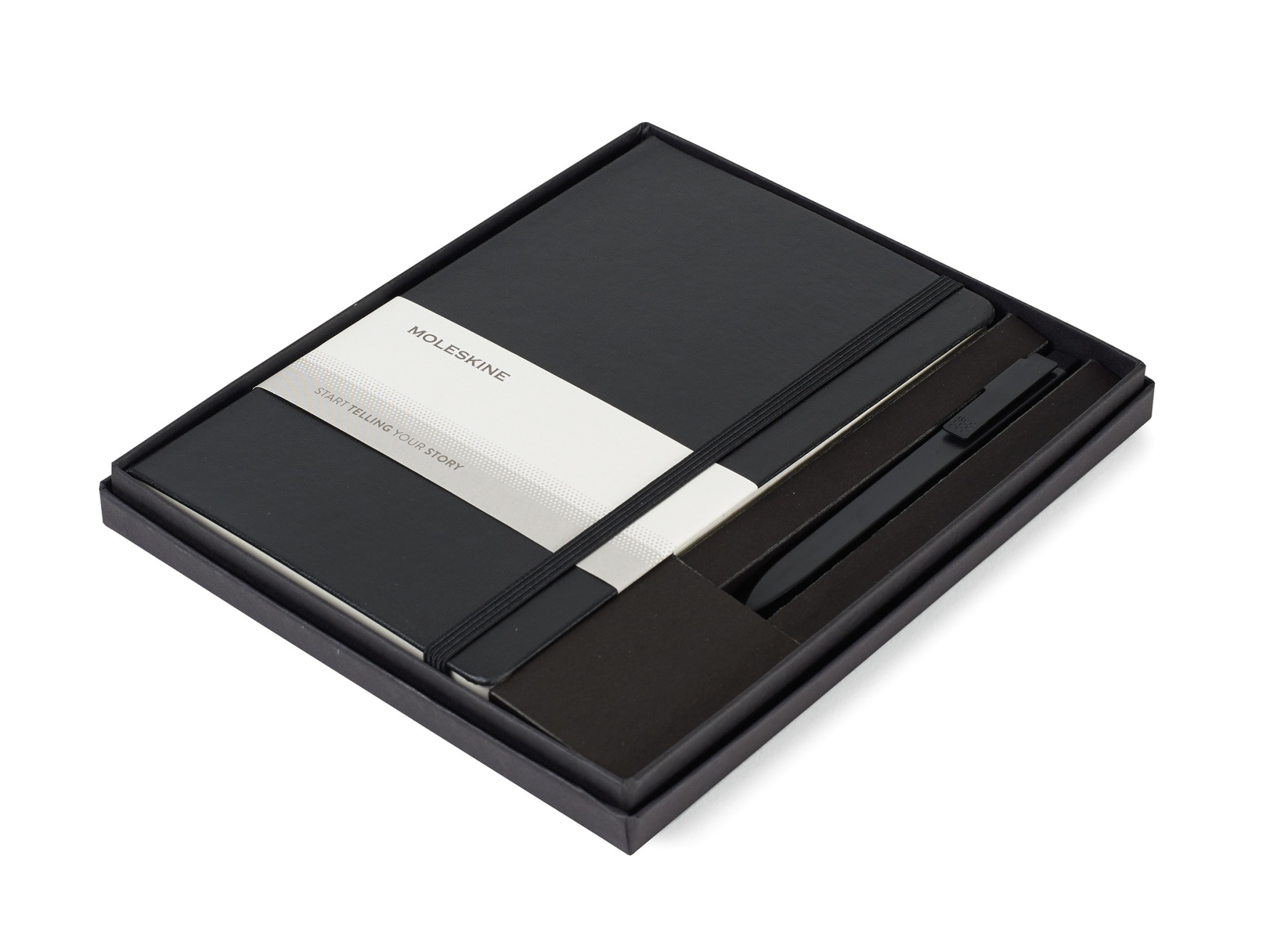 Picture of Moleskine Large Notebook and GO Pen Gift Set - Black