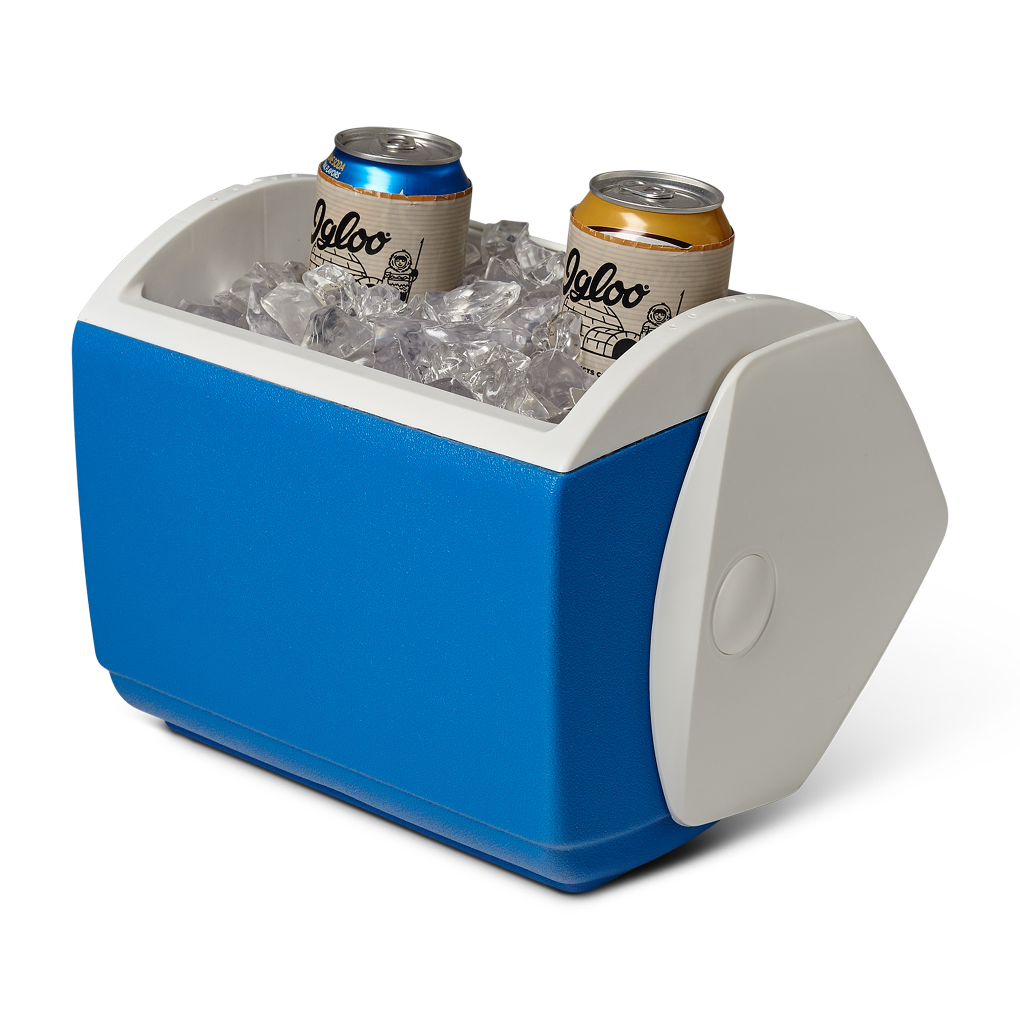 Picture of Igloo Playmate Pal 7 Qt Cooler - White-Majestic Blue