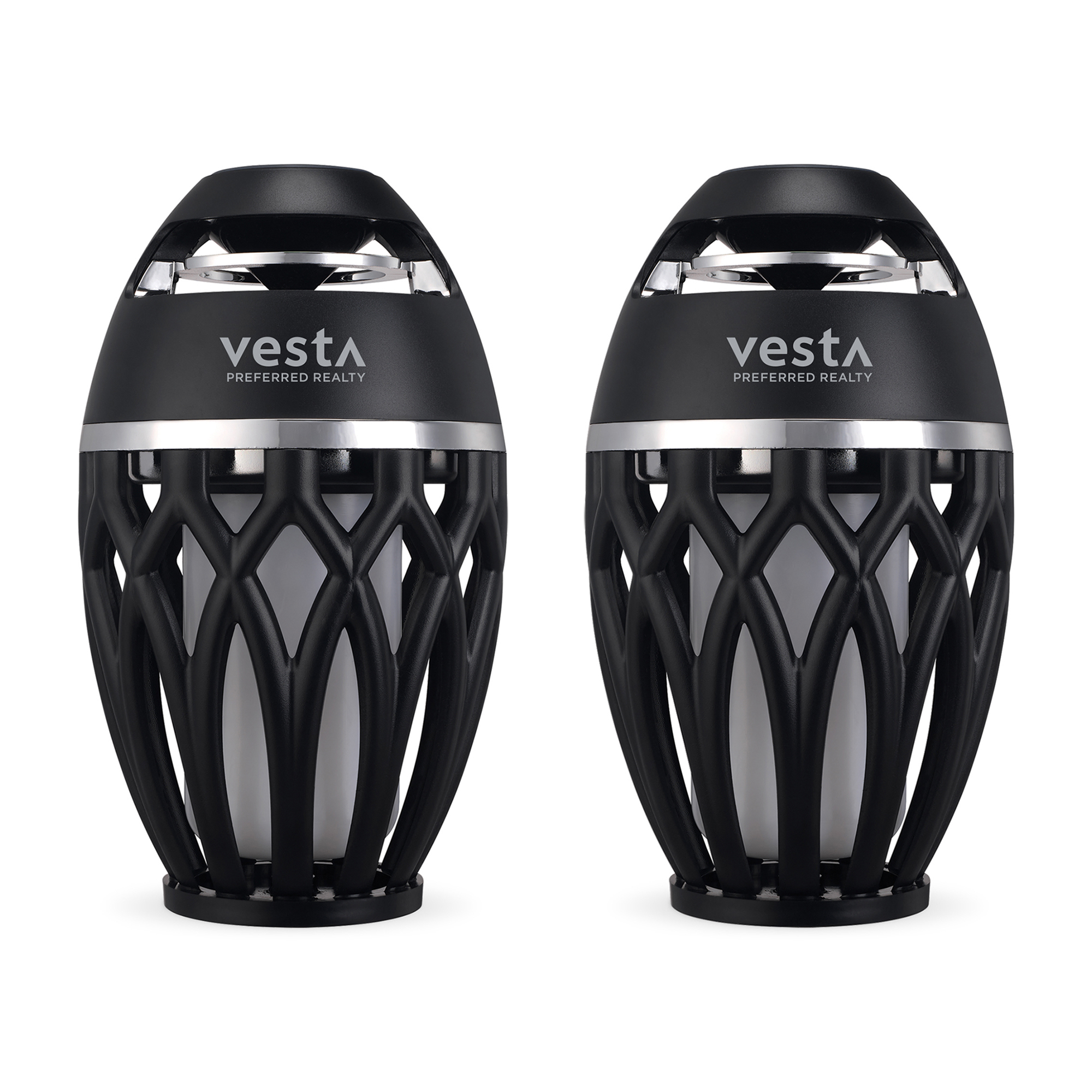 Picture of iLive Tiki & Bluetooth Speakers with LED Flame - Black