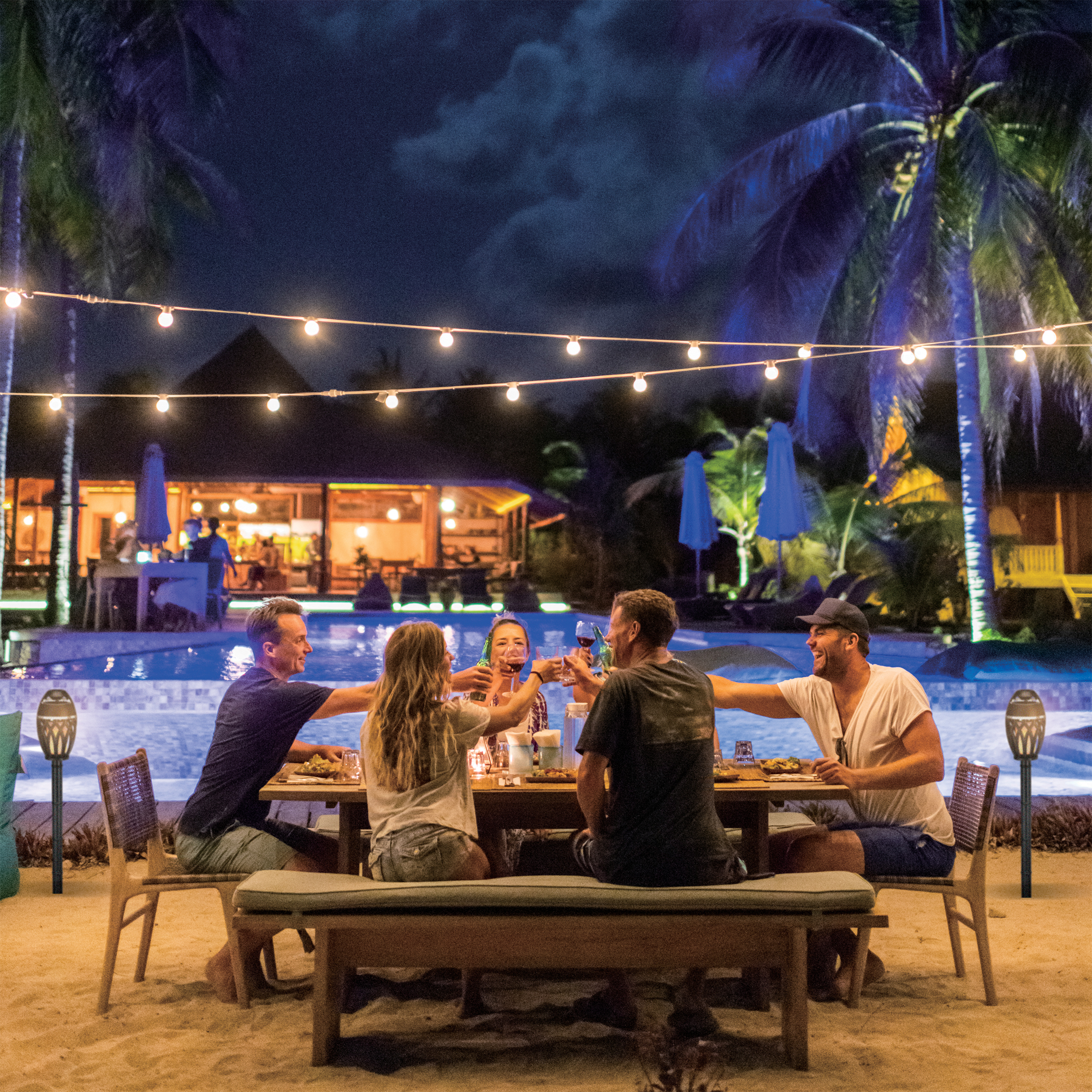 Picture of iLive Tiki & Bluetooth Speakers with LED Flame - Black
