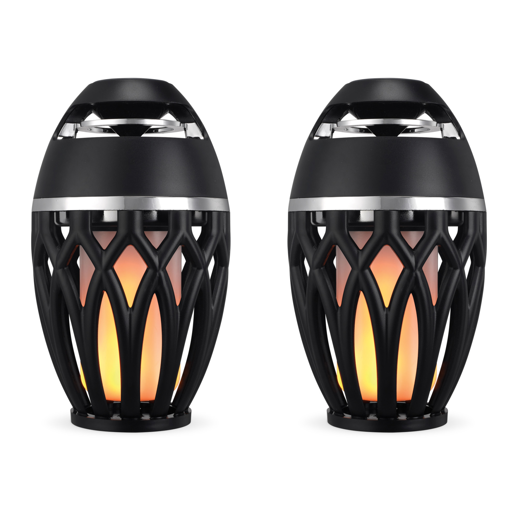 Picture of iLive Tiki & Bluetooth Speakers with LED Flame - Black