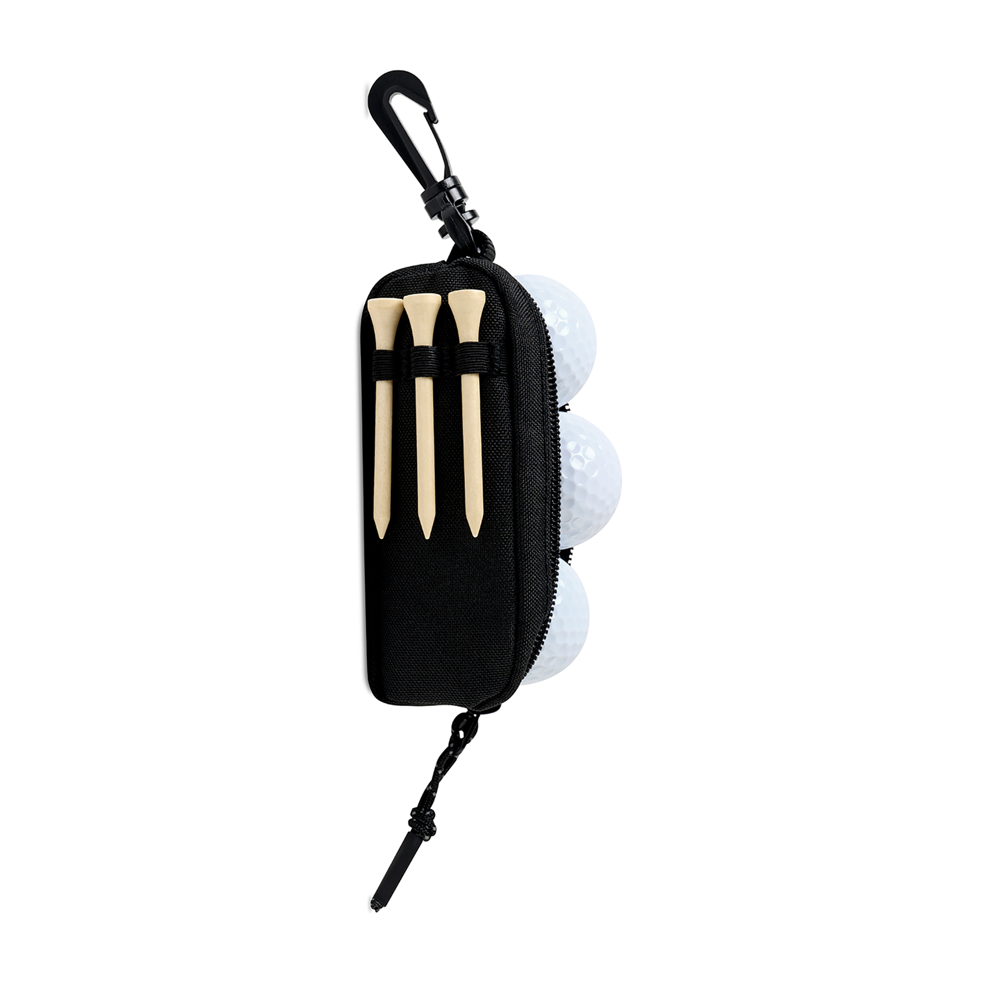 Picture of Golf Links Recycled rPET Ball & Tee Caddy Kit - Black