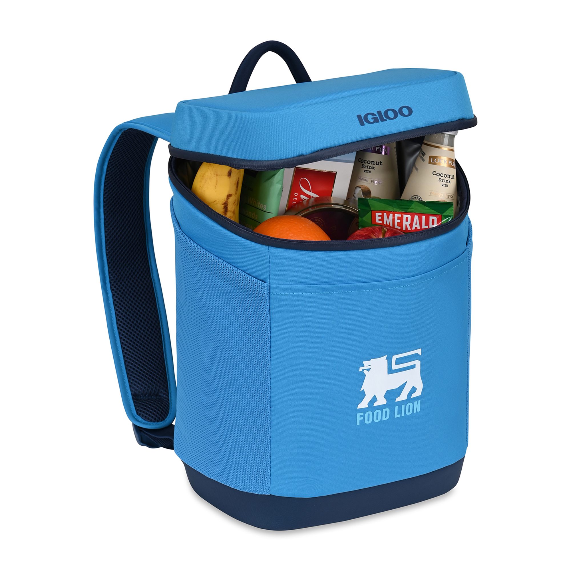 Picture of Igloo Day Chiller Recycled Poly Backpack 12 Can Soft Cooler - Brilliant Blue