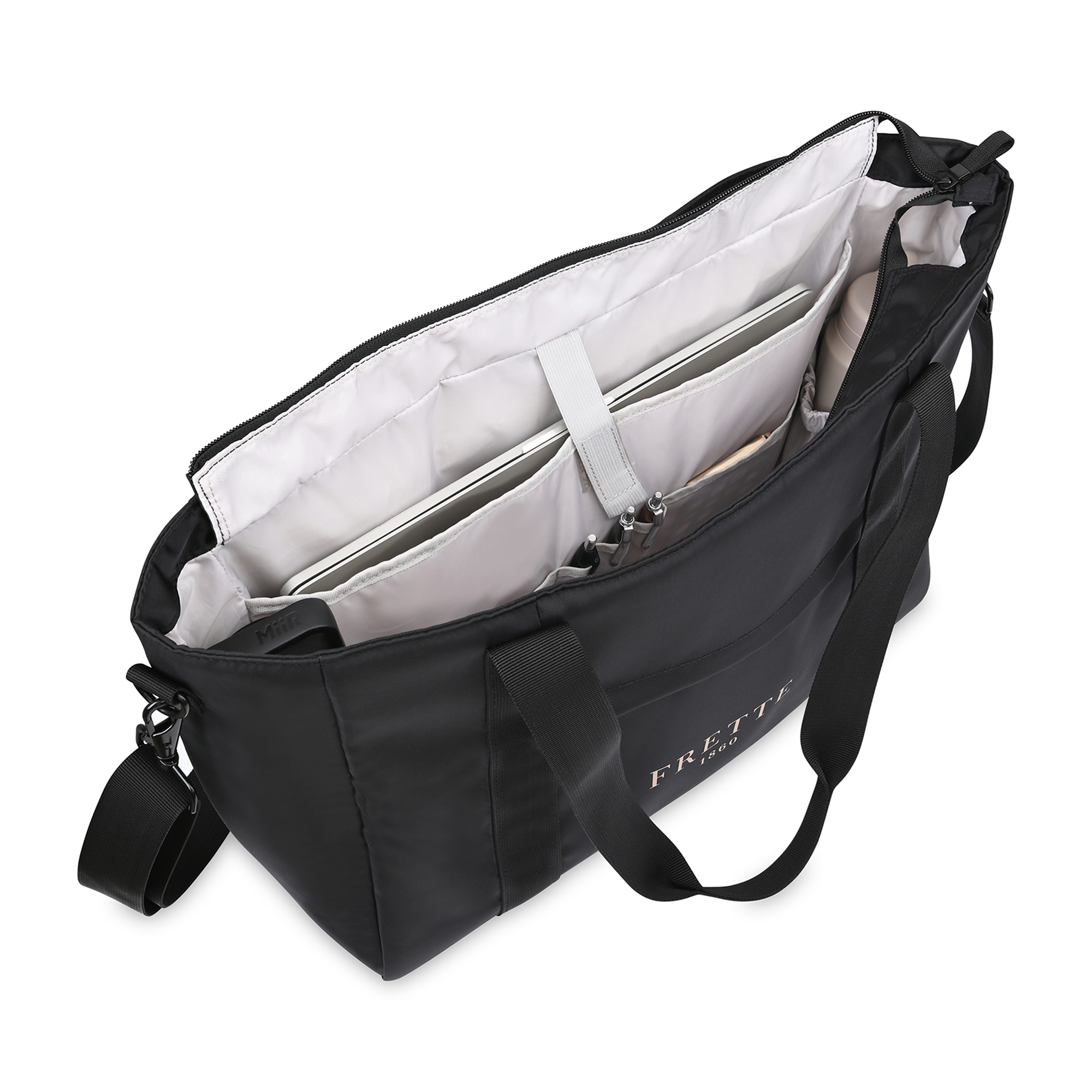 Picture of Skyler Recycled rPET Work to Weekend Laptop Tote - Black