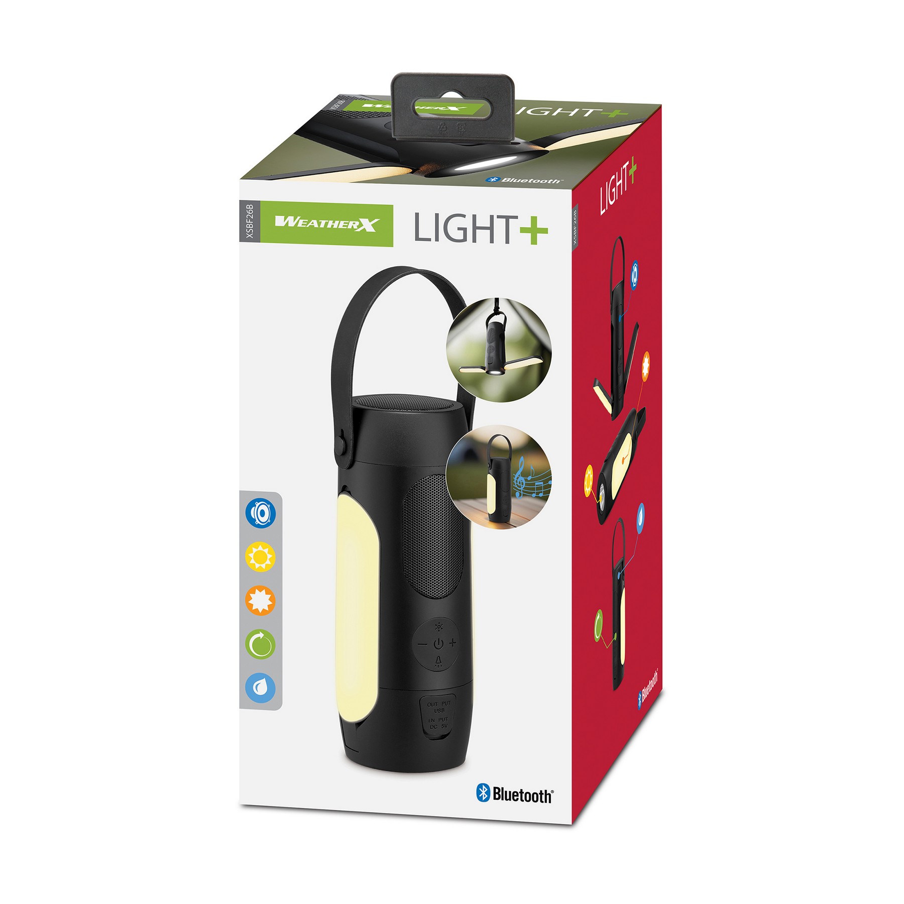 Picture of iLive WeatherX Flashlight Powerbank - Black