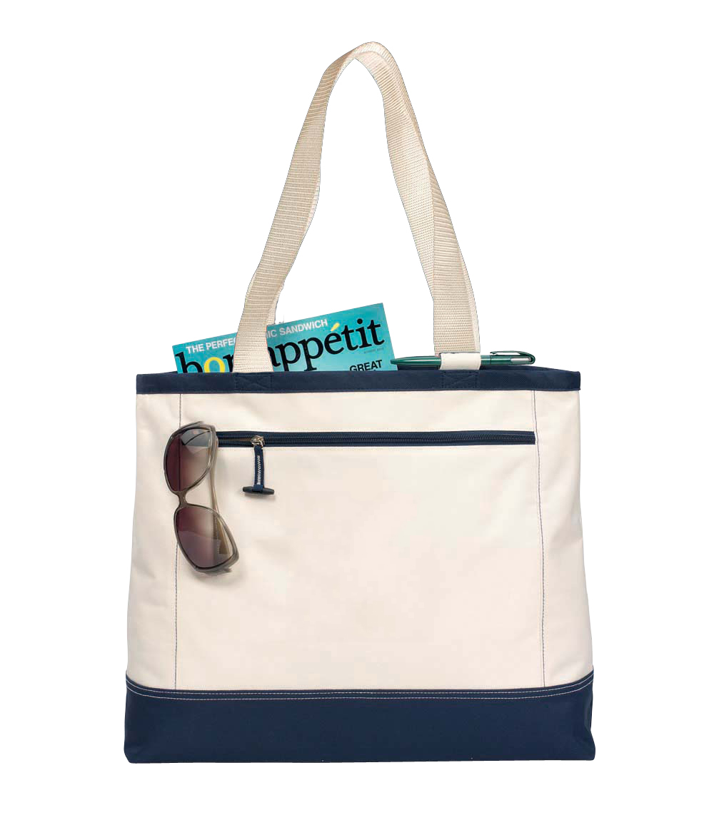 Picture of Utility Tote - Natural-Navy