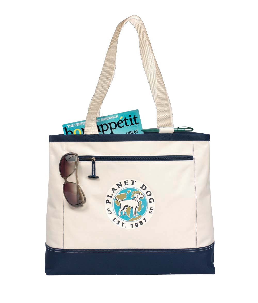 Picture of Utility Tote - Natural-Navy
