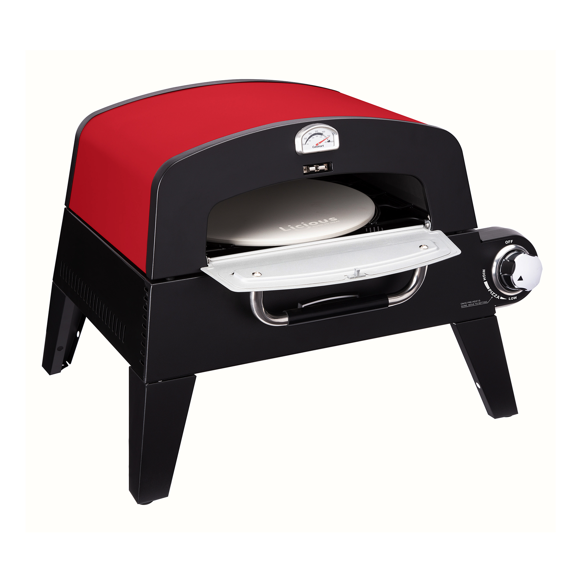 Picture of Cuisinart Outdoors Pizza Oven - Black-Red