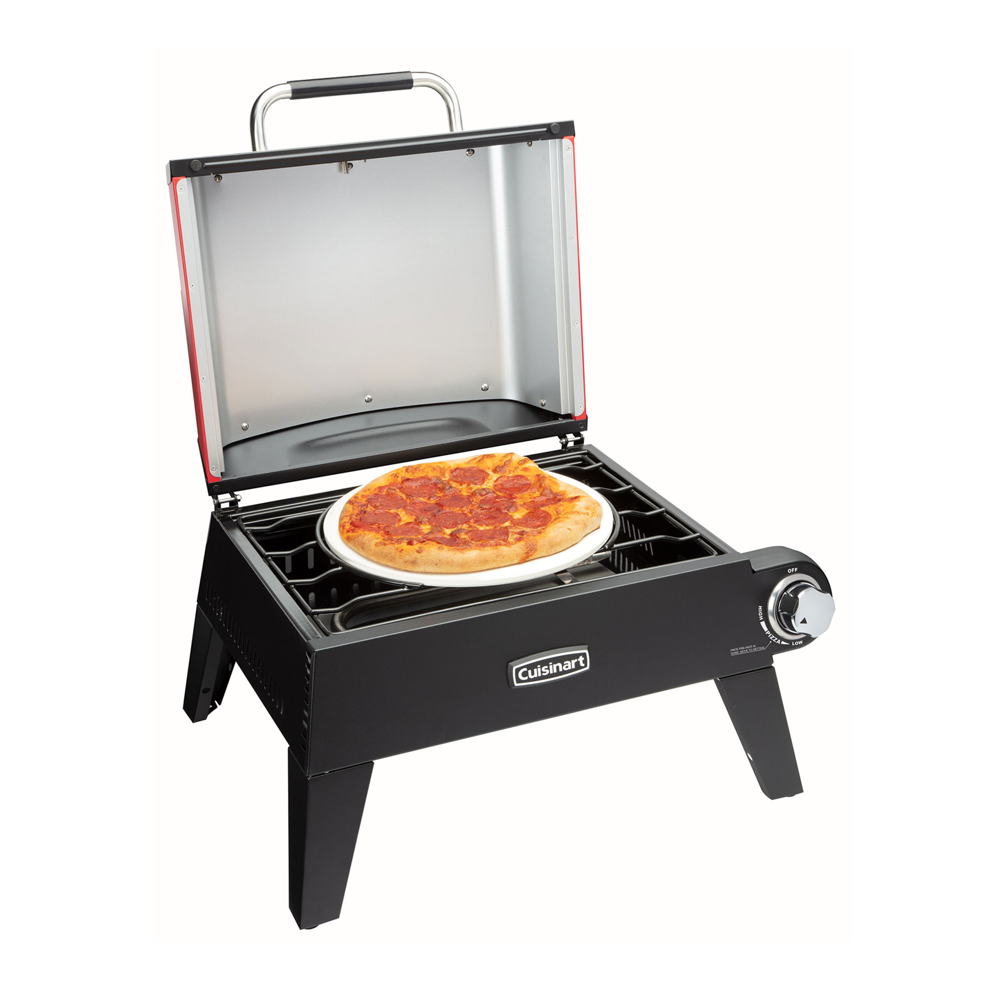 Picture of Cuisinart Outdoors Pizza Oven - Black-Red