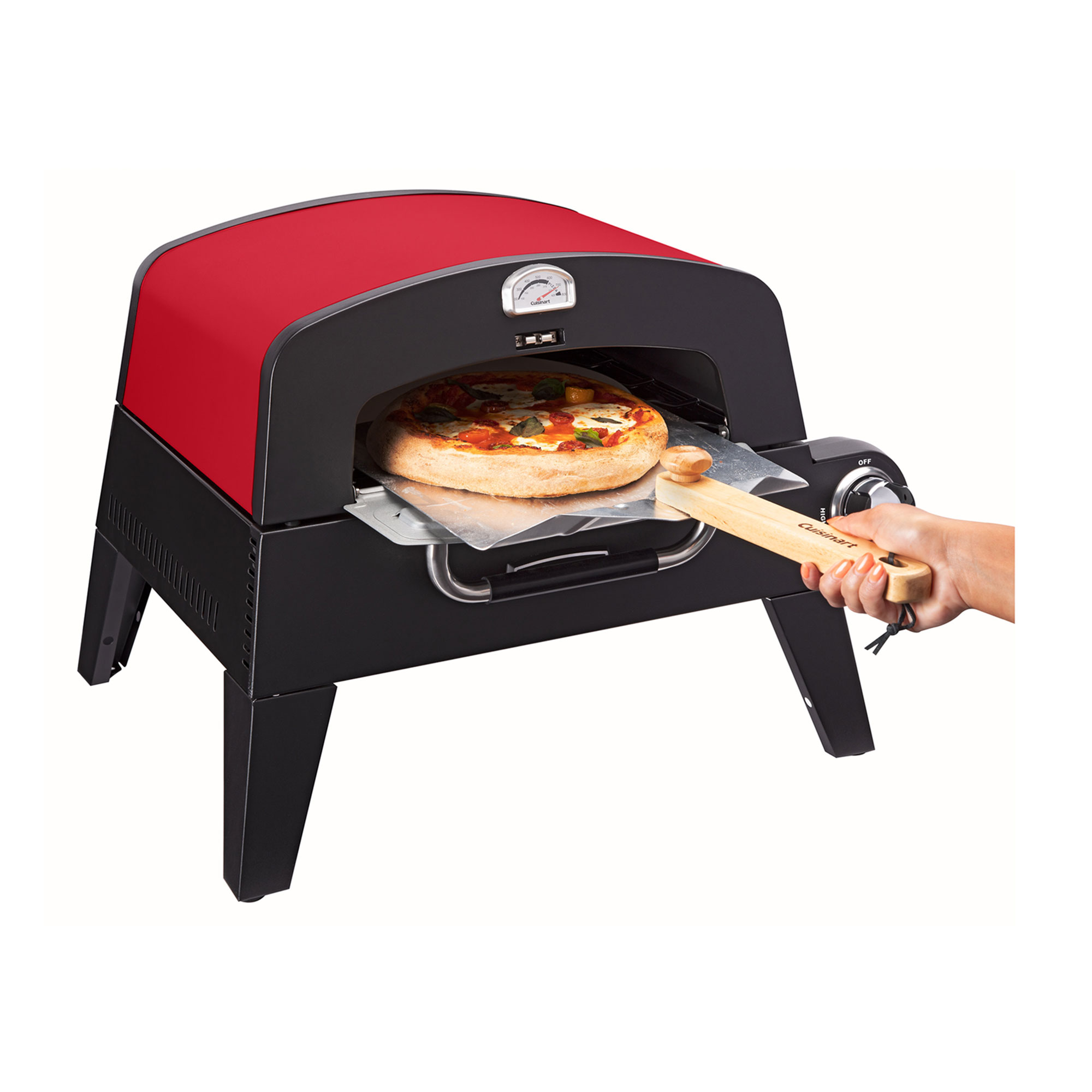 Picture of Cuisinart Outdoors Pizza Oven - Black-Red