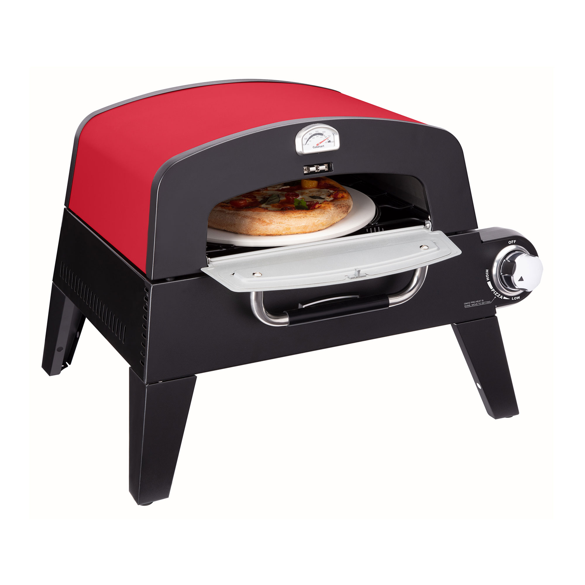 Picture of Cuisinart Outdoors Pizza Oven - Black-Red