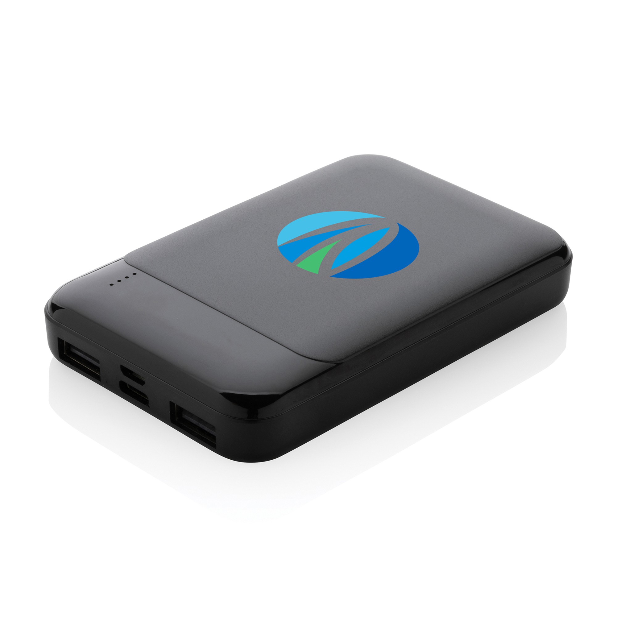 Picture of Recycled Plastic 5.000 mAh Powerbank - Black