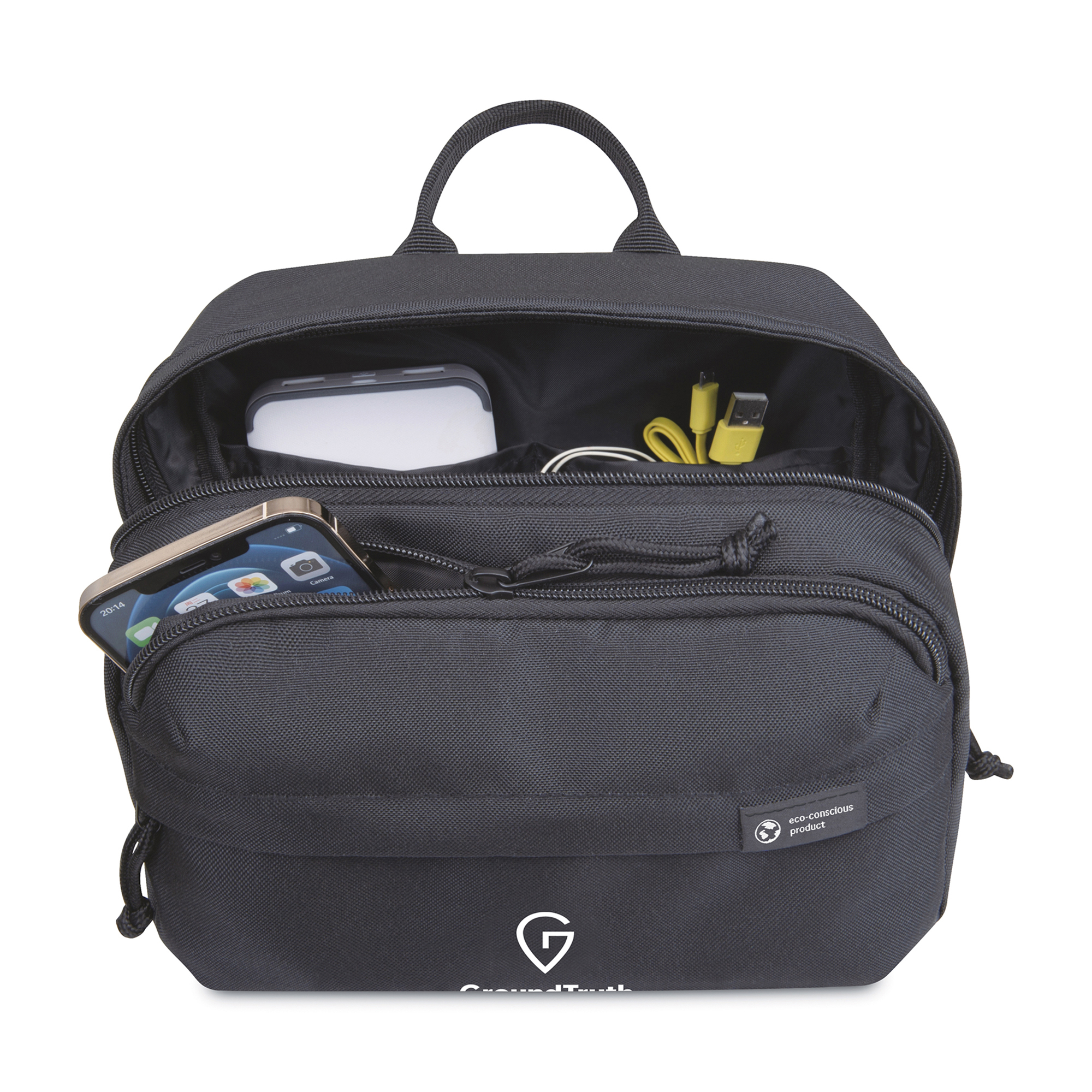 Picture of Renew Recycled rPET Toiletry Bag - AWARE - Black