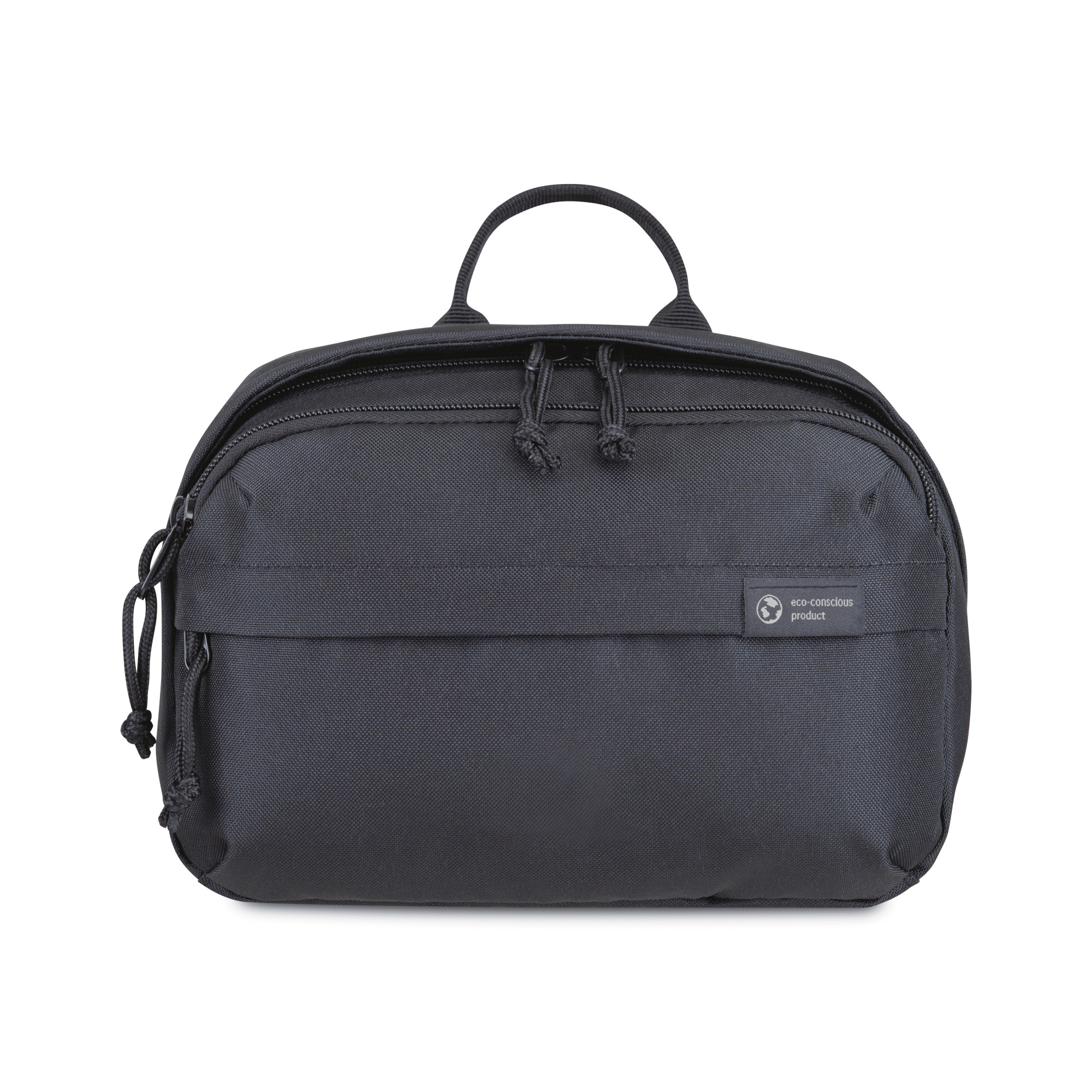 Picture of Renew Recycled rPET Toiletry Bag - AWARE - Black