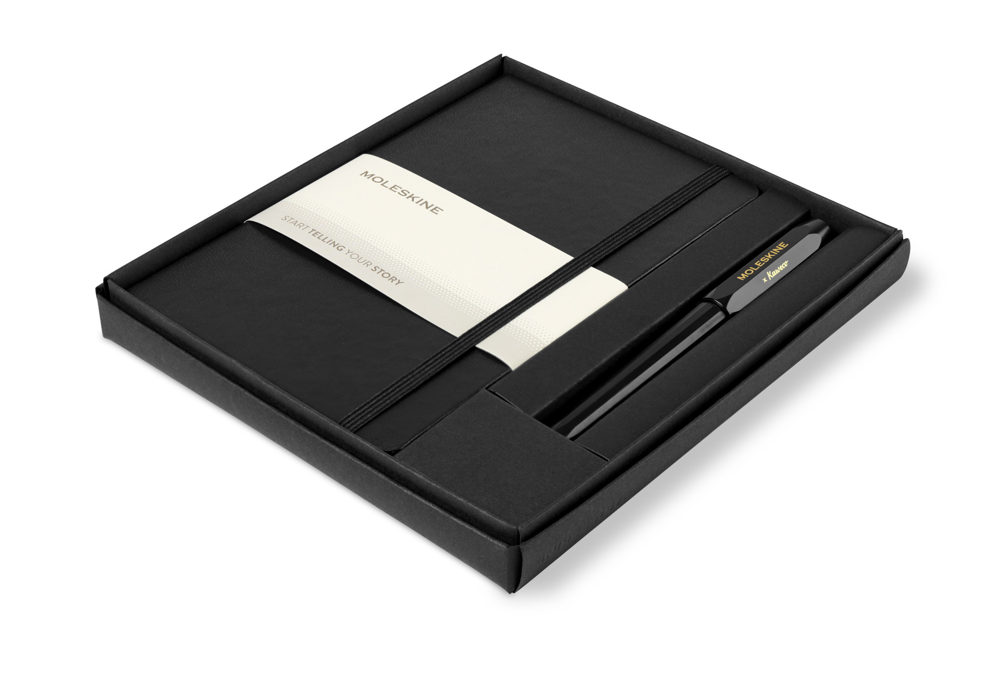 Picture of Moleskine Medium Notebook and Kaweco Pen Gift Set - Black