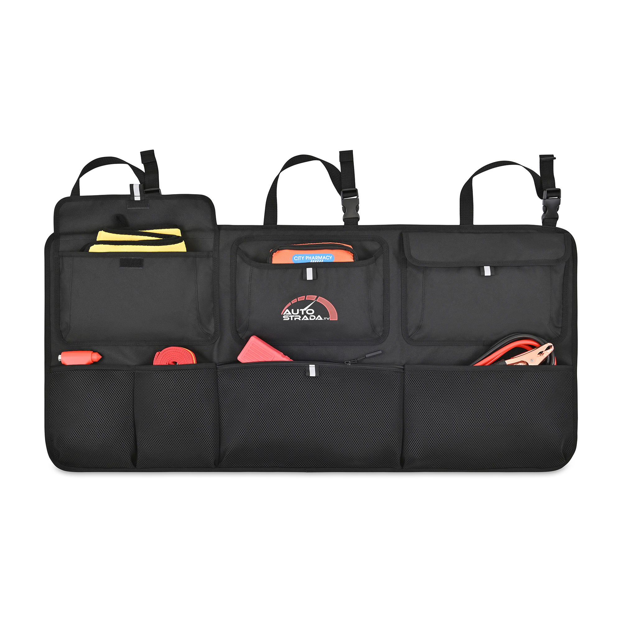 Picture of Structure Recycled rPET Backseat Bunker Organizer - Black