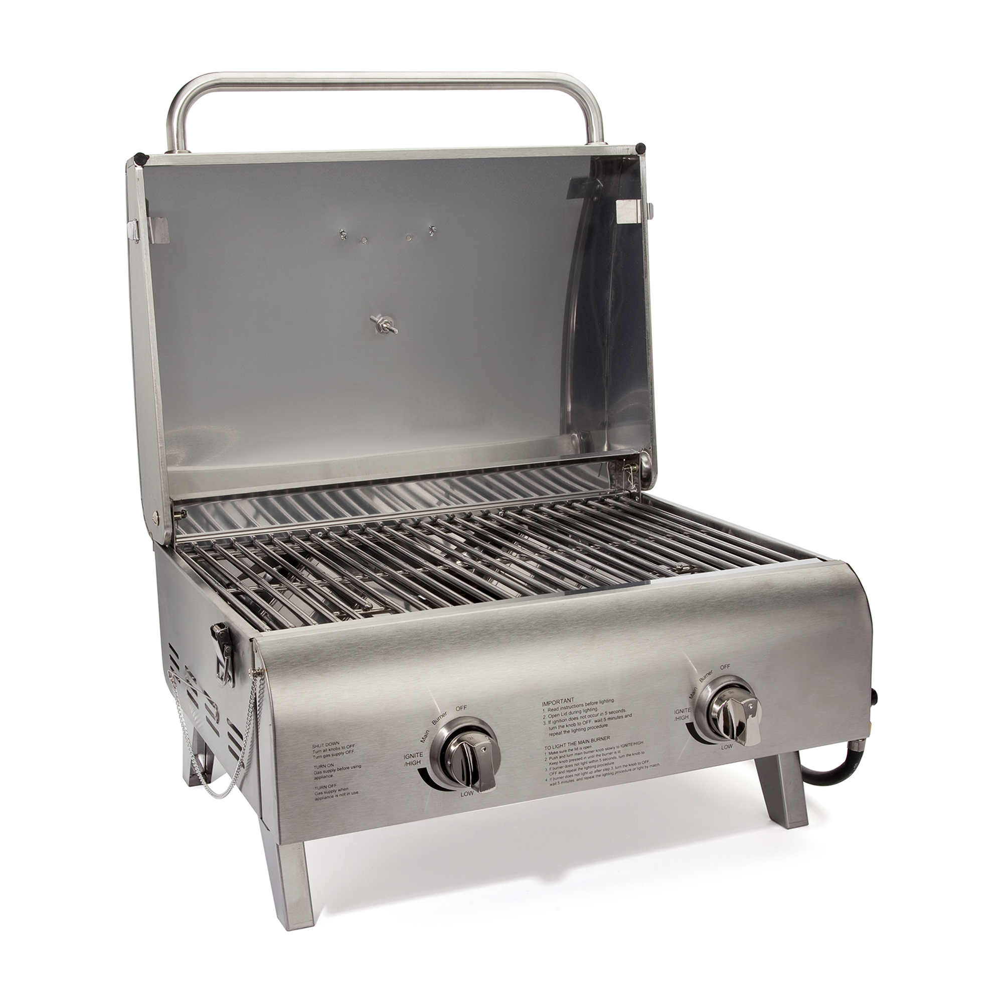 Picture of Cuisinart Outdoors Chef's Style Stainless Tabletop Grill - Stainless Steel