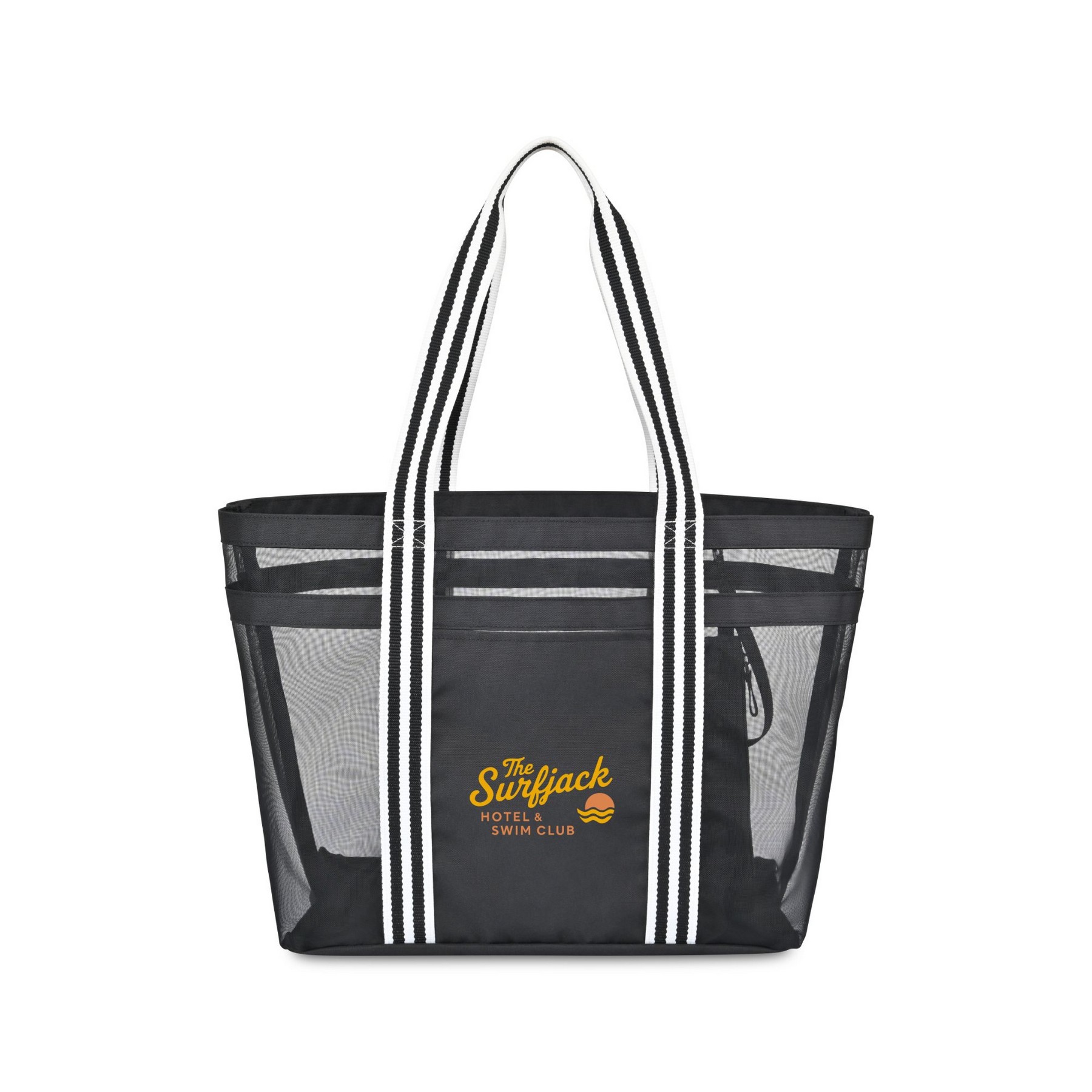Picture of Playa Recycled Nylon Mesh Beach Tote - AWARE - Black