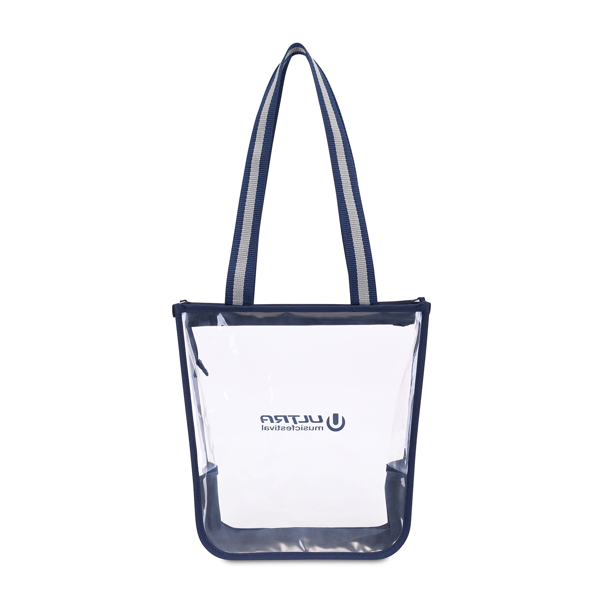 Picture of Sigma Clear Zippered Tote - Navy