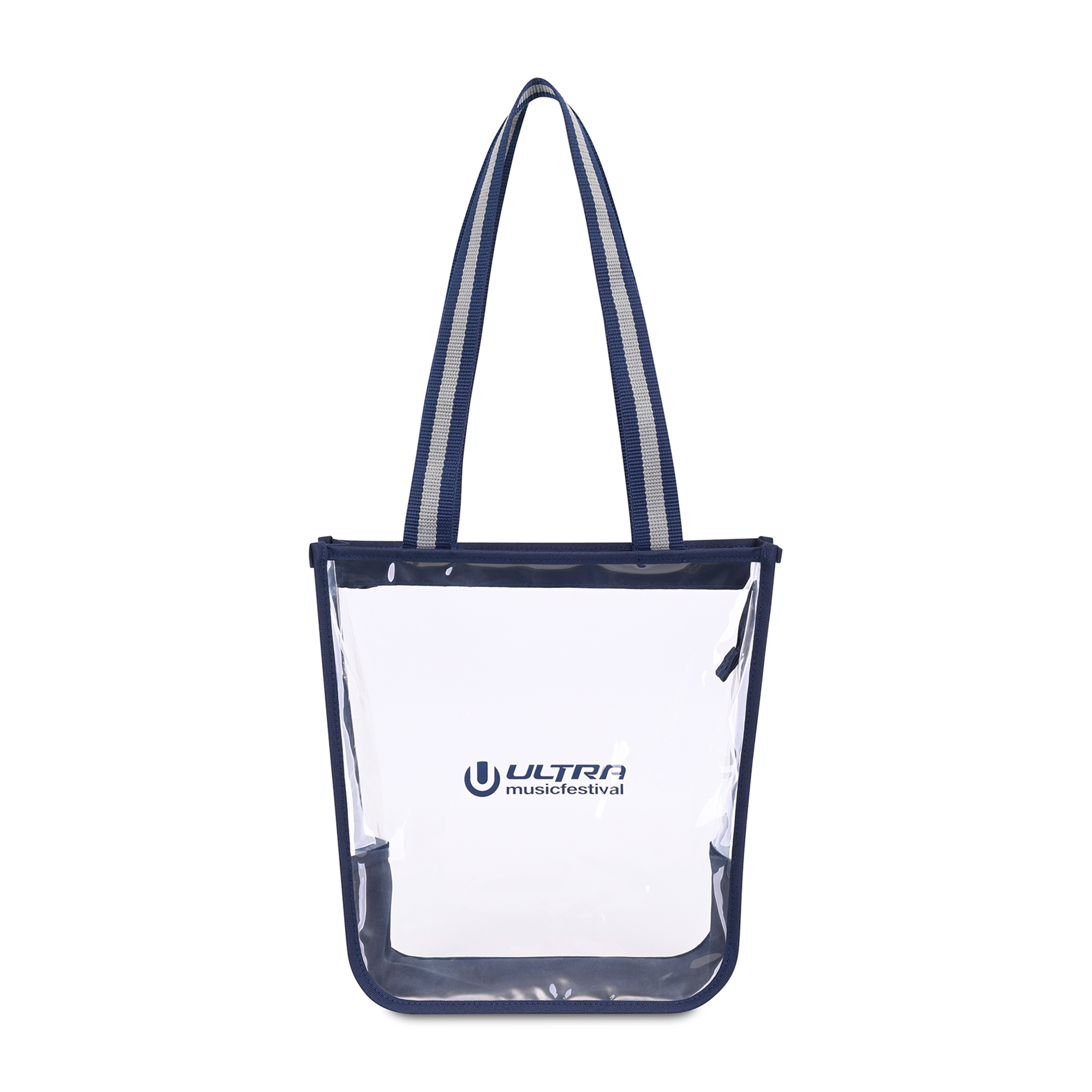 Picture of Sigma Clear Zippered Tote - Navy