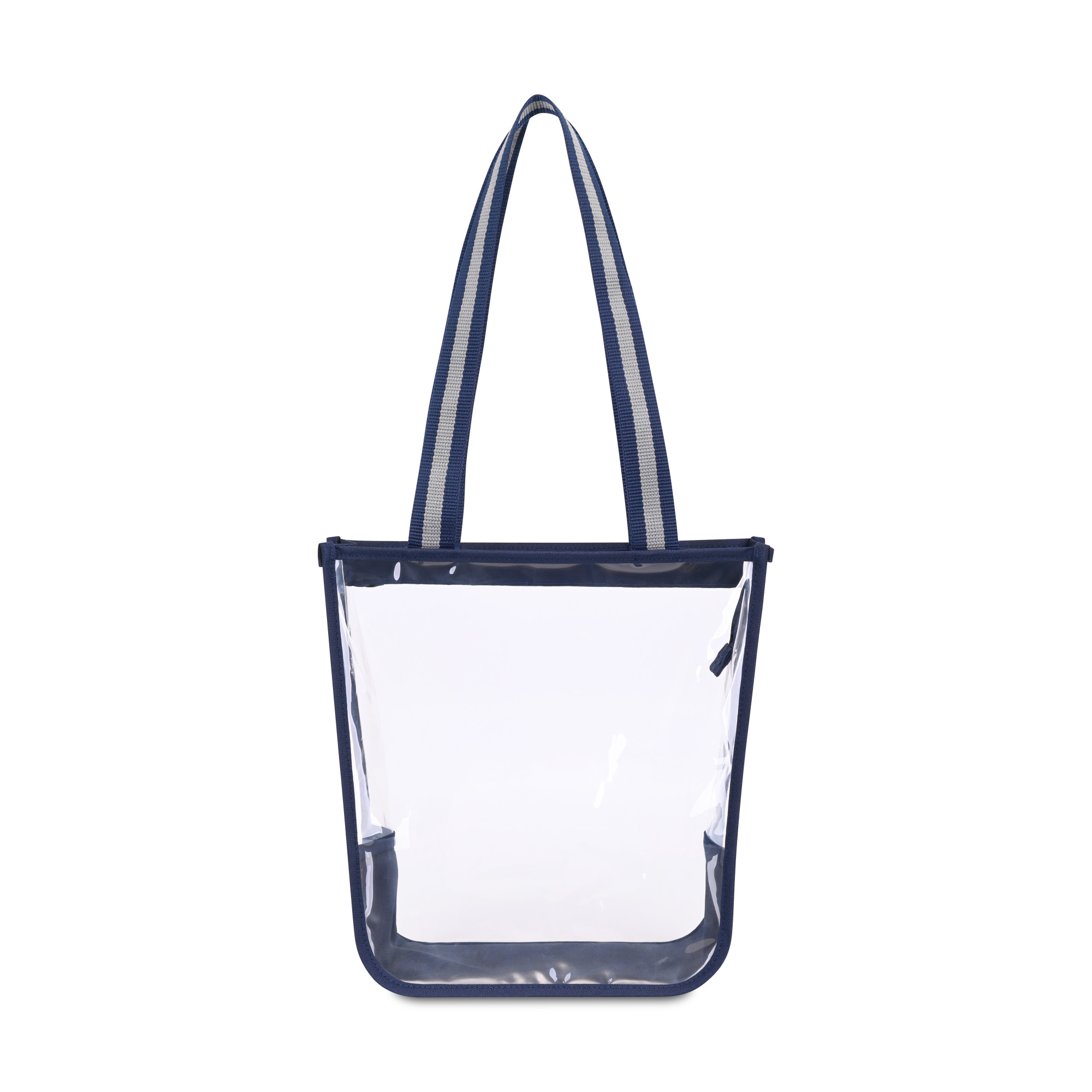 Picture of Sigma Clear Zippered Tote - Navy