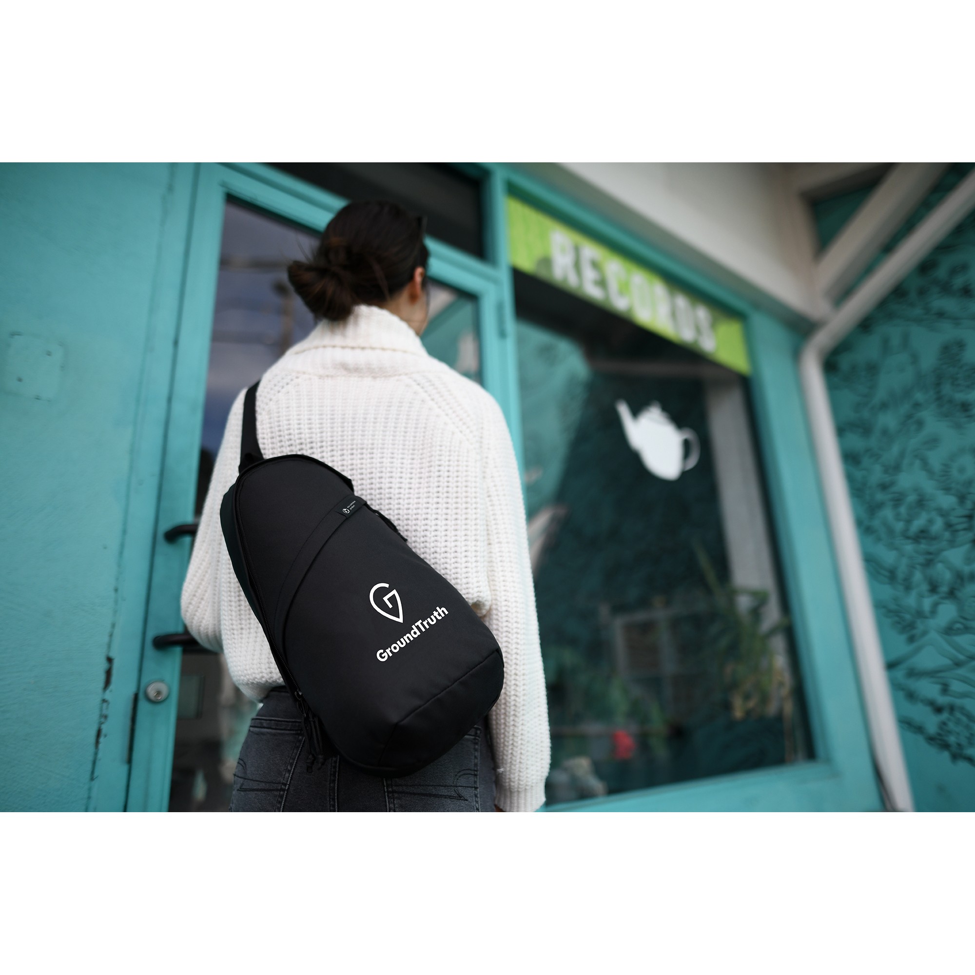 Picture of Renew Recycled rPET Sling Bag - Black