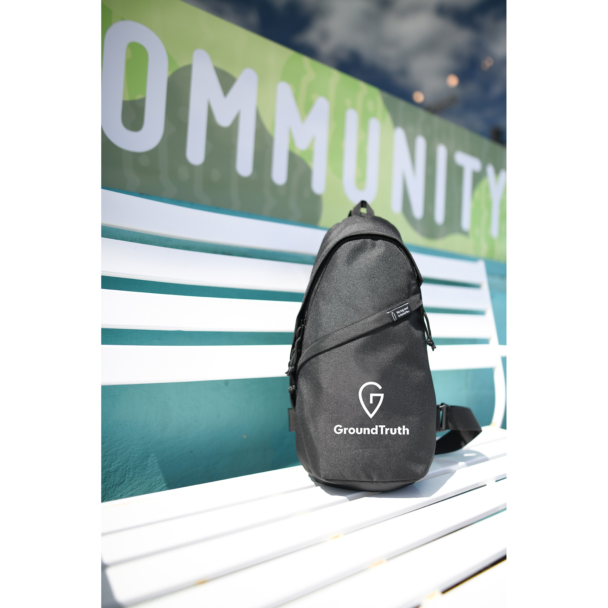 Picture of Renew Recycled rPET Sling Bag - Black