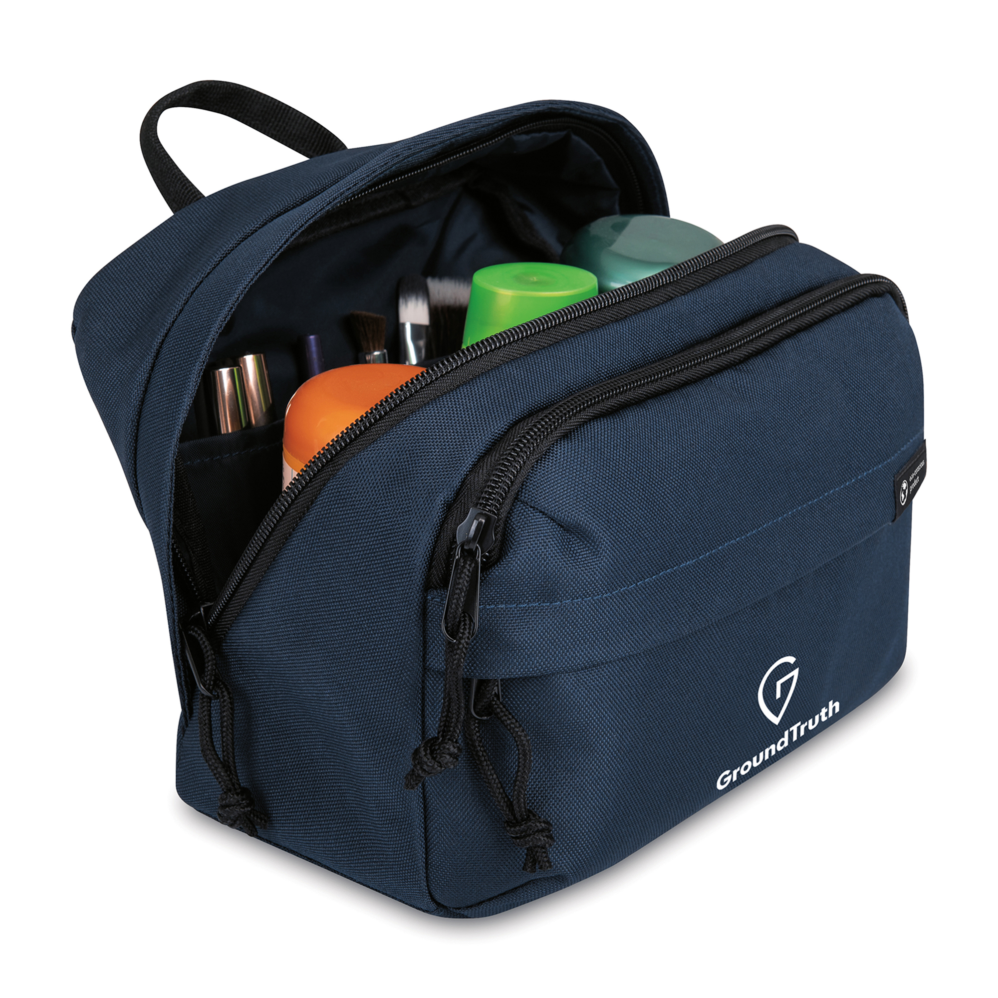Picture of Renew Recycled rPET Toiletry Bag - AWARE - Navy