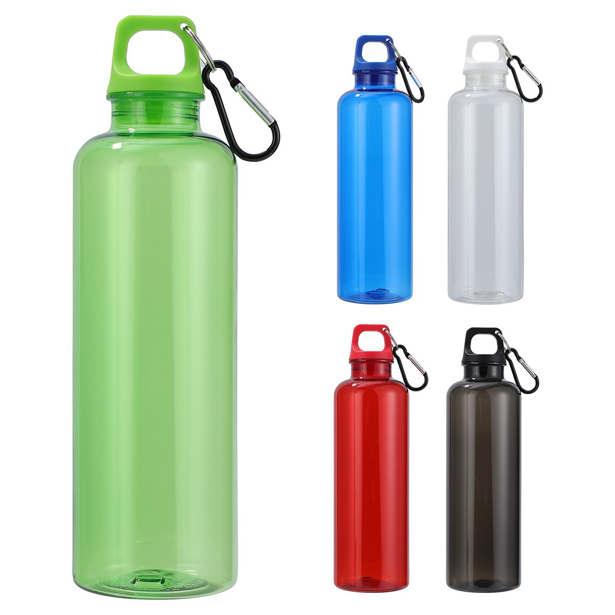 Picture of Aloha 25 oz RPET Reusable Translucent Bottle w/ Carabiner