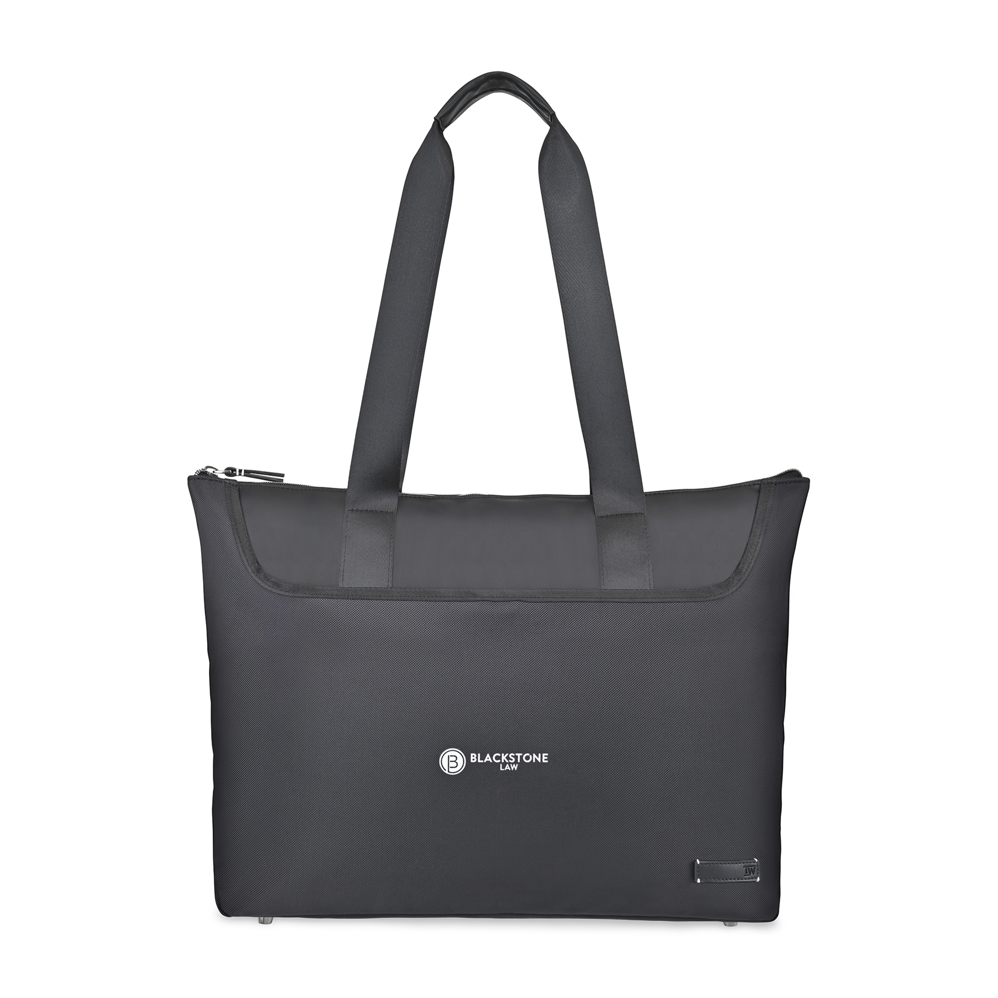 Picture of Travis & Wells Lennox Recycled Nylon Laptop Tote - Black