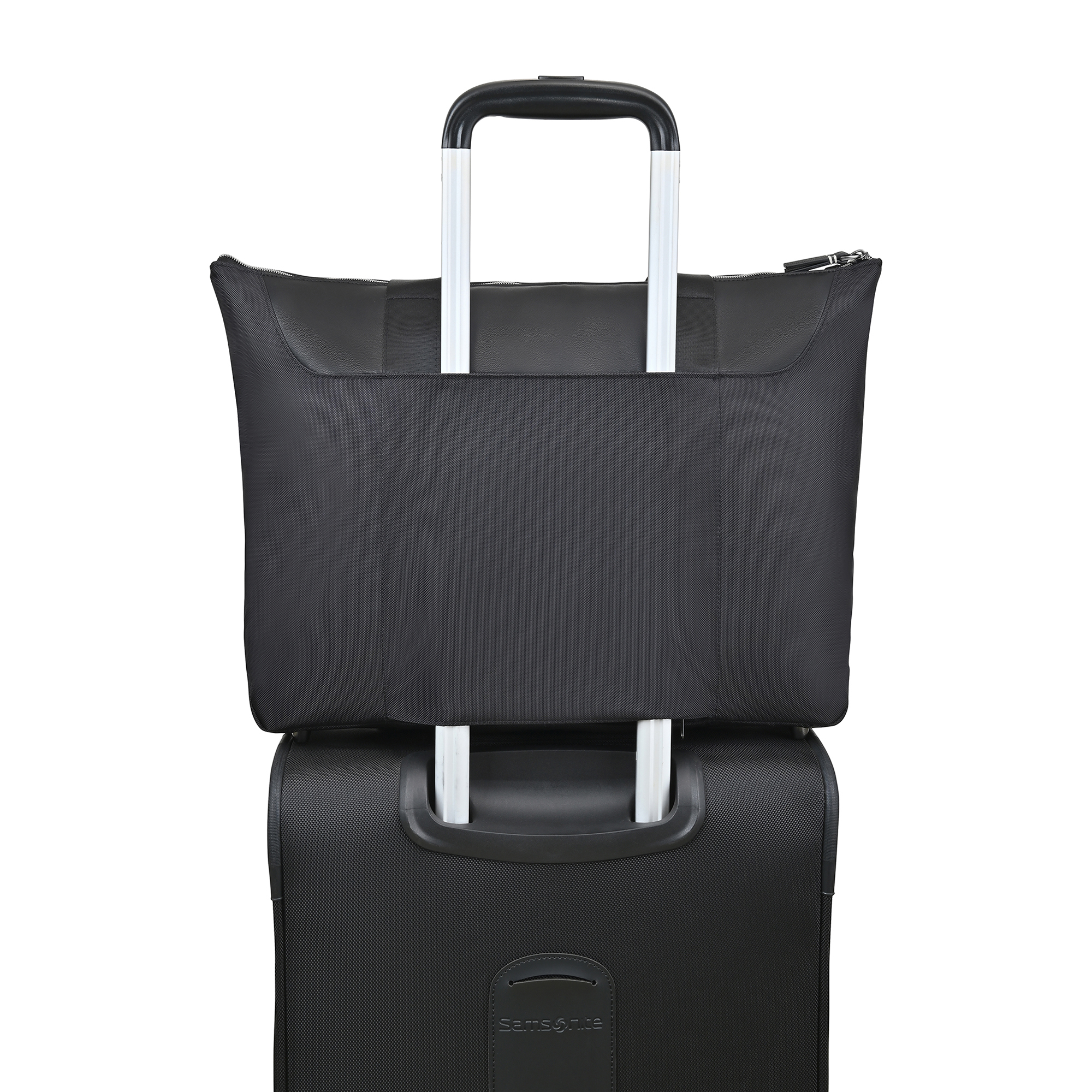 Picture of Travis & Wells Lennox Recycled Nylon Laptop Tote - Black