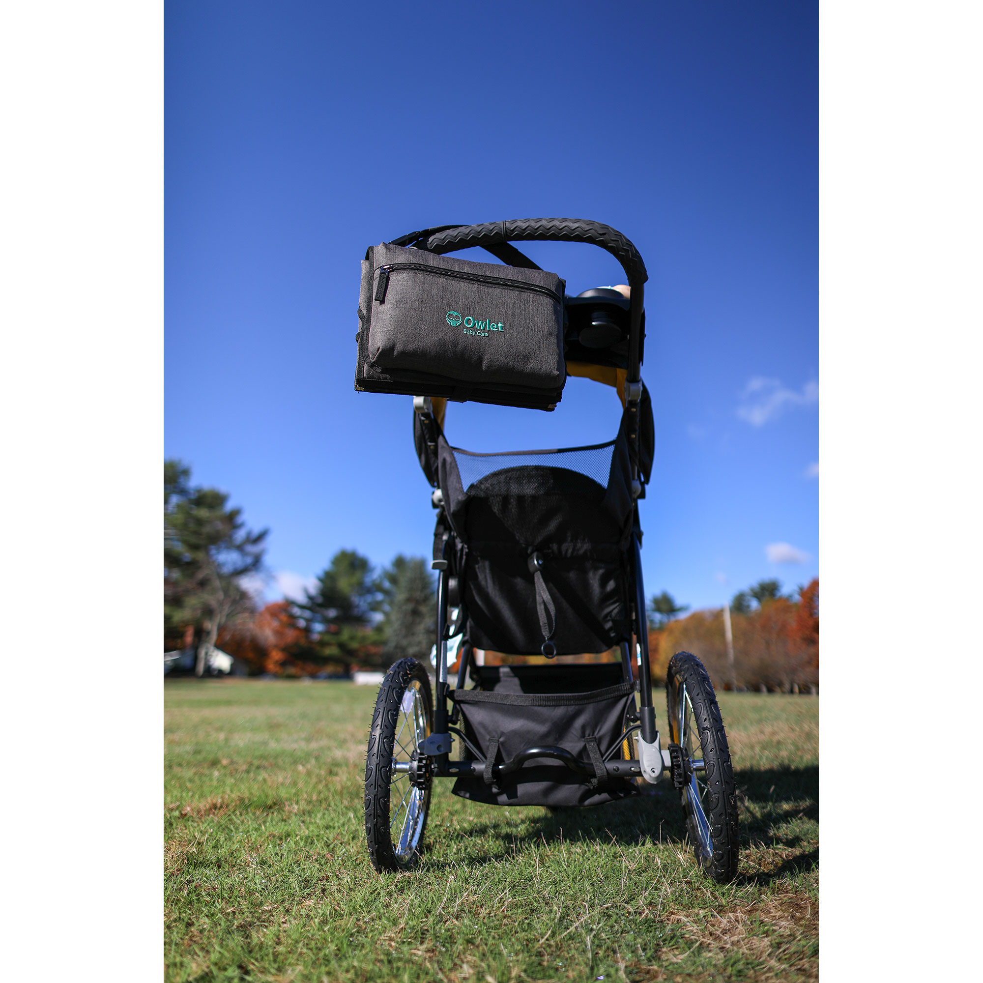Picture of Reagan Recycled rPET Portable Changing Pad Station - Charcoal Heather