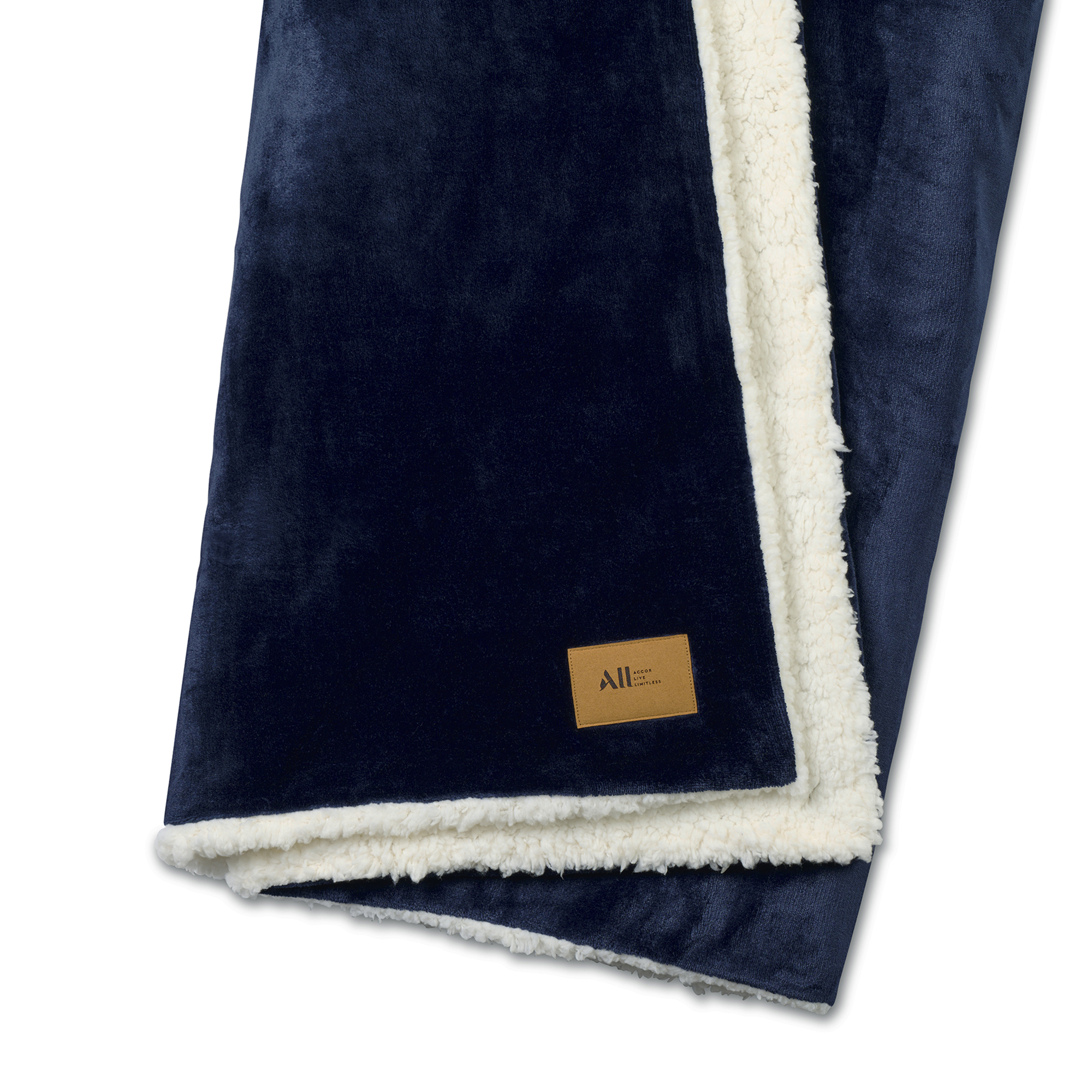 Picture of Mink Sherpa Blanket - Navy