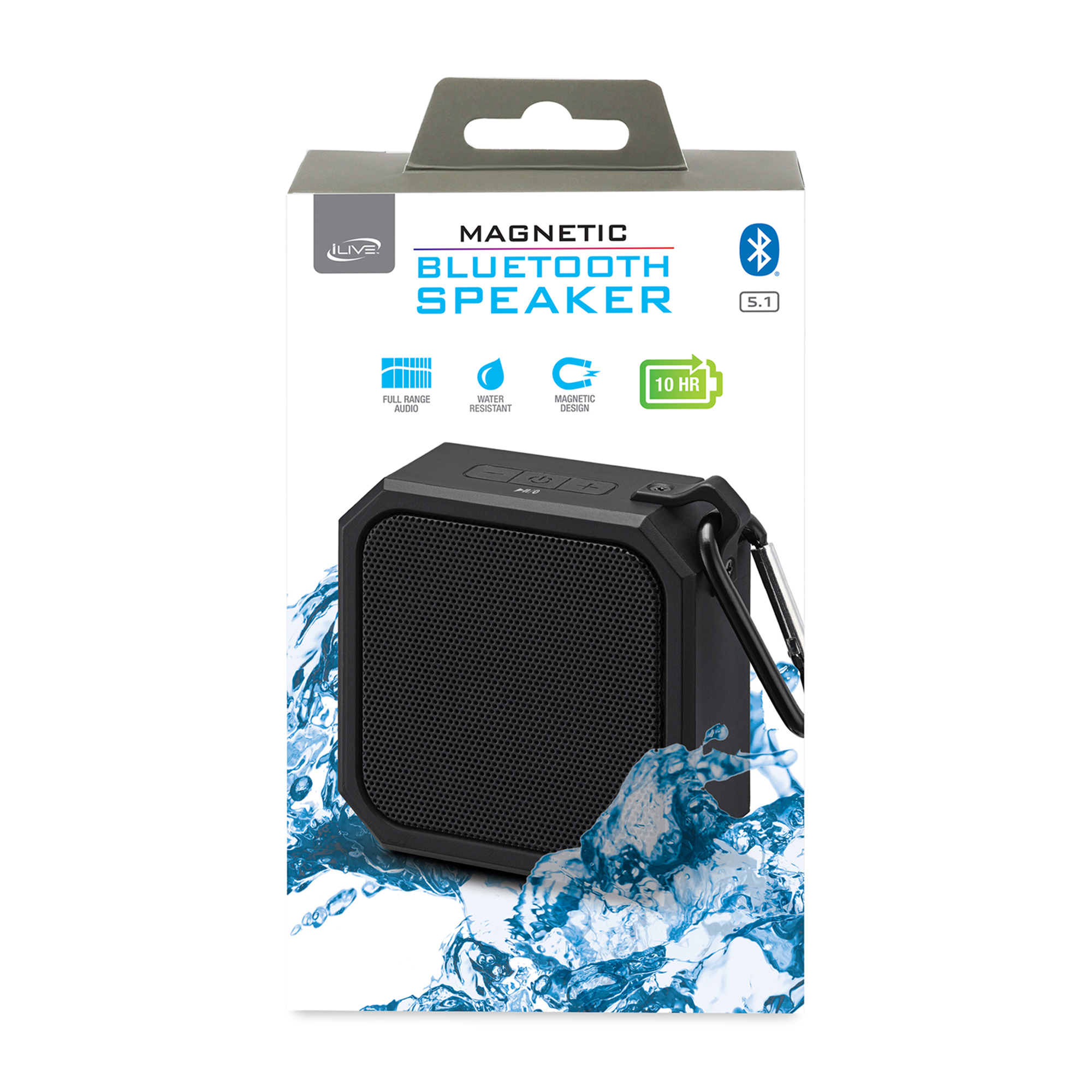 Picture of iLive Water Resistant Magnetic Speaker - Black