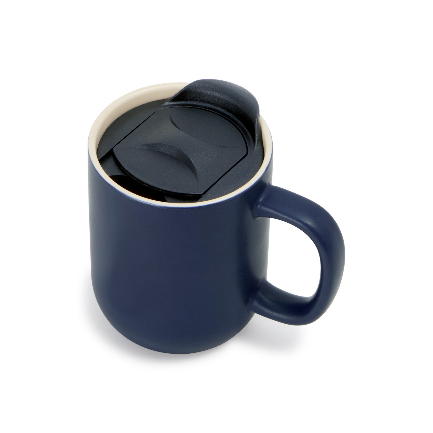 Picture of Milo Ceramic Lidded Mug - 12 Oz. - Navy