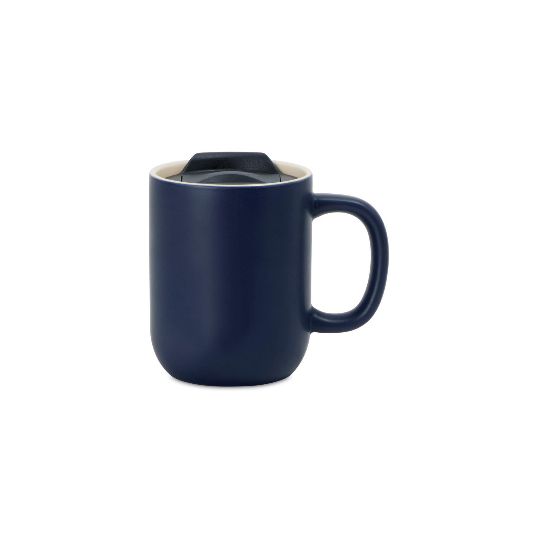 Picture of Milo Ceramic Lidded Mug - 12 Oz. - Navy