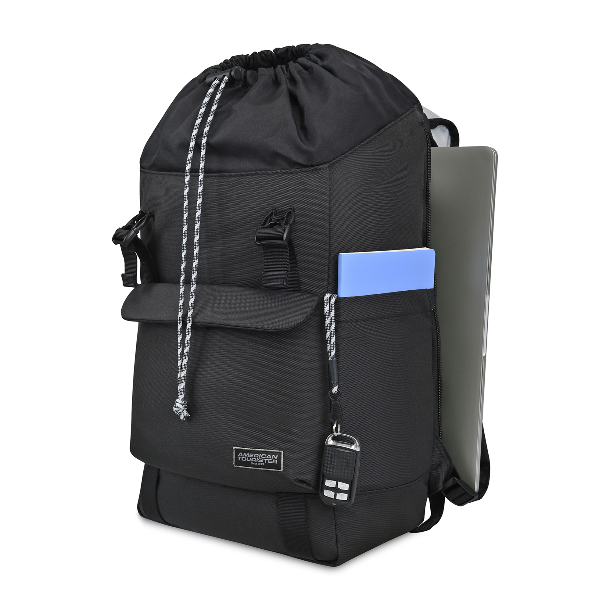 Picture of American Tourister Embark Recycled rPET Laptop Backpack - Black