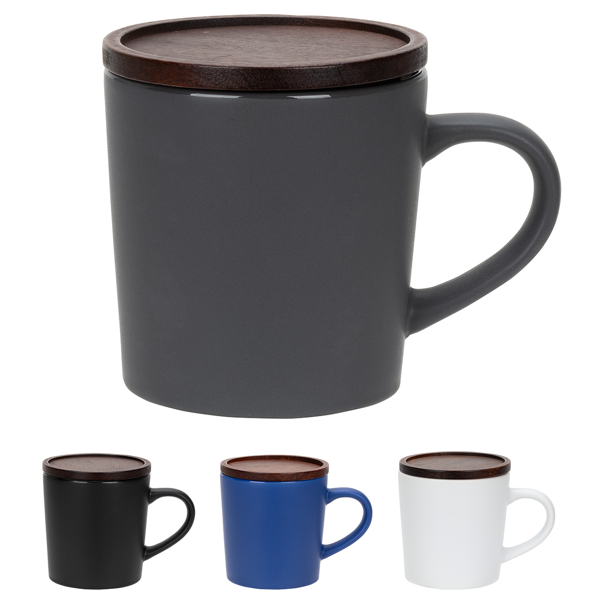 Picture of Circo 16 oz Ceramic Mug with Wooden Lid