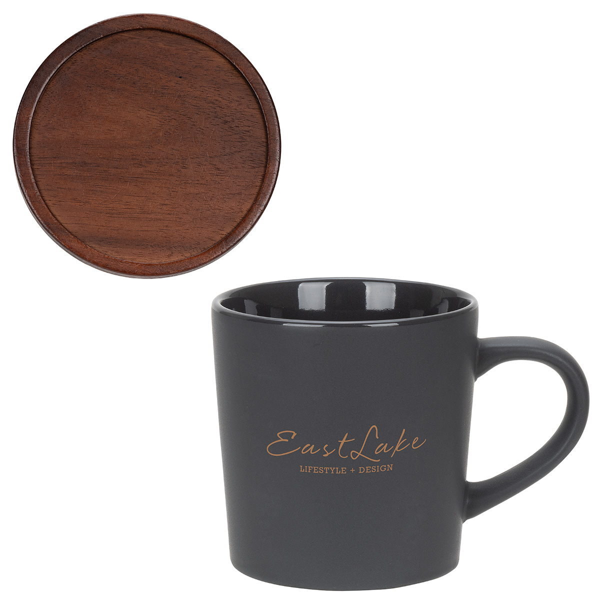 Picture of Circo 16 oz Ceramic Mug with Wooden Lid
