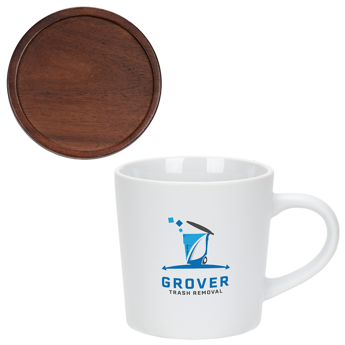 Picture of Circo 16 oz Ceramic Mug with Wooden Lid