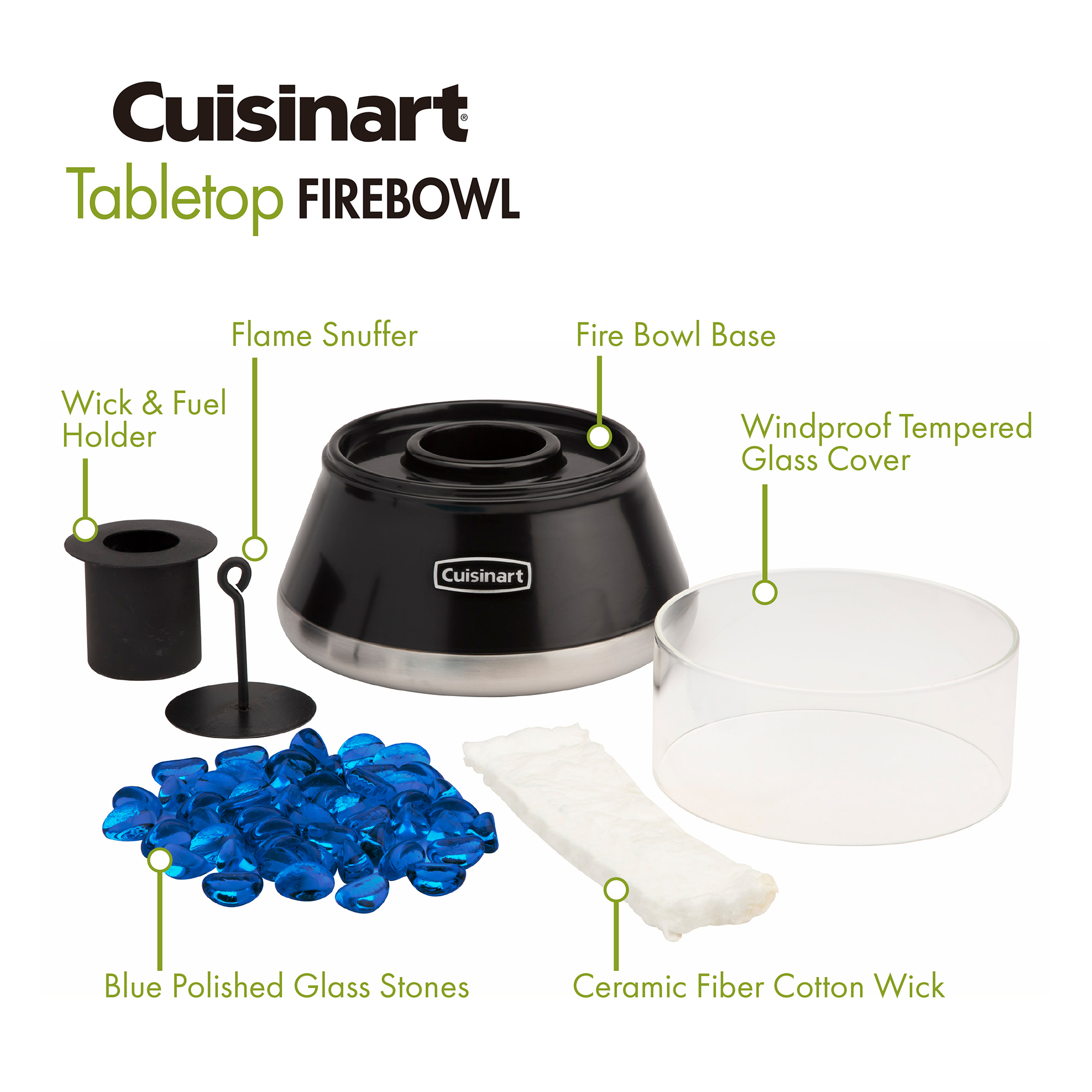 Picture of Cuisinart Outdoors Petite Tabletop Fire Bowl - Black