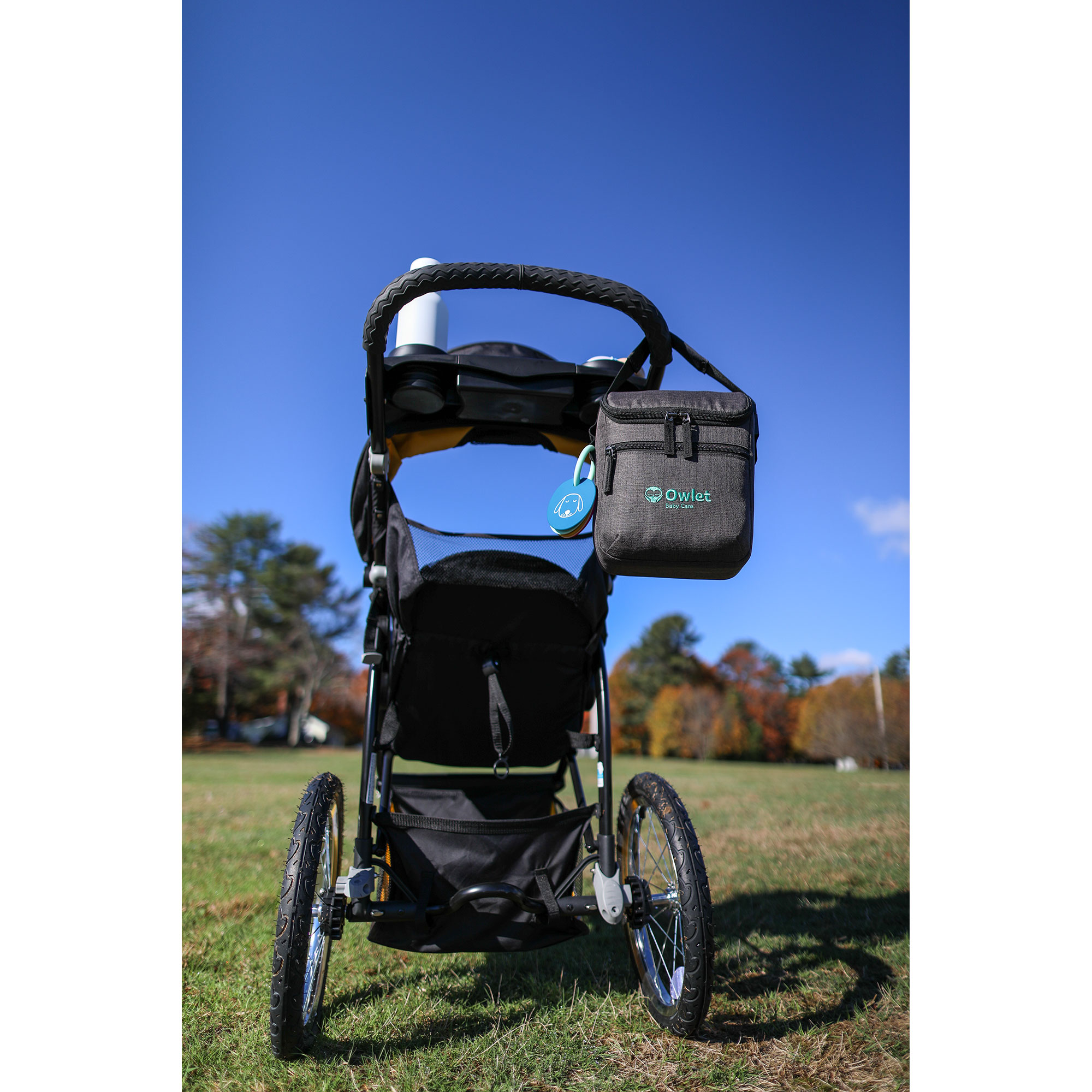 Picture of Reagan Recycled rPET Baby Bottle Cooler - Charcoal Heather