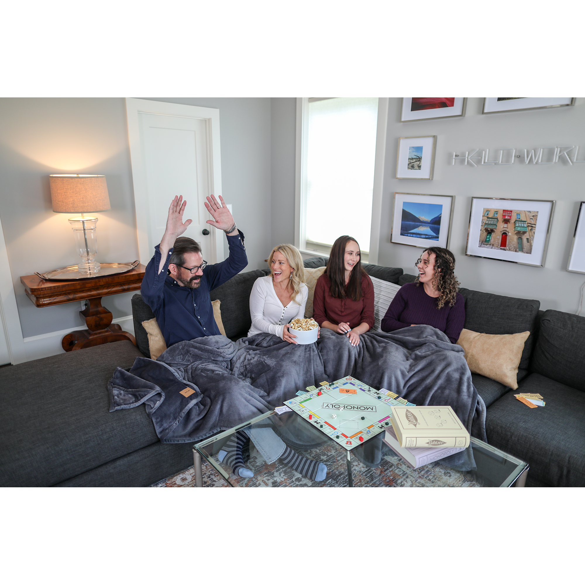 Picture of Family Time Mega Blanket - Charcoal