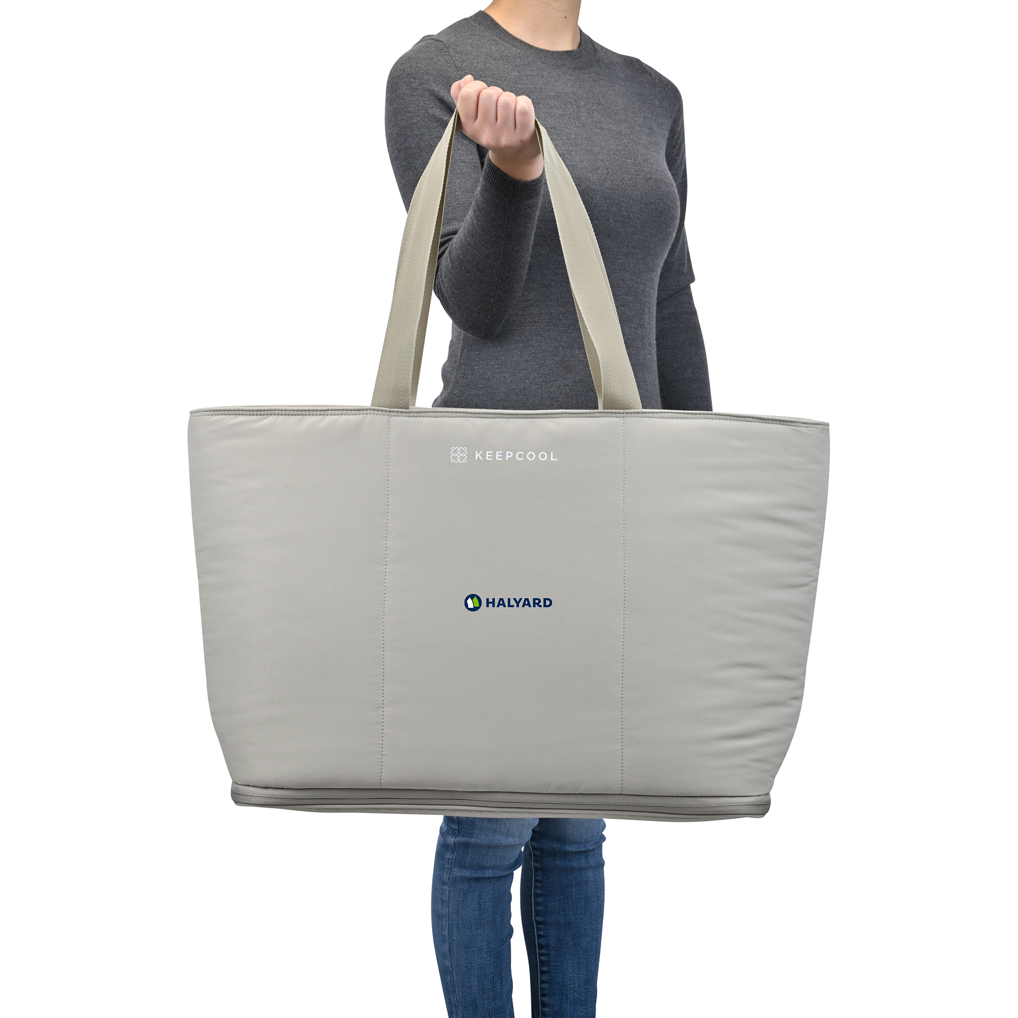 Picture of KEEPCOOL Rio Quilted Expandable Cooler - Latte